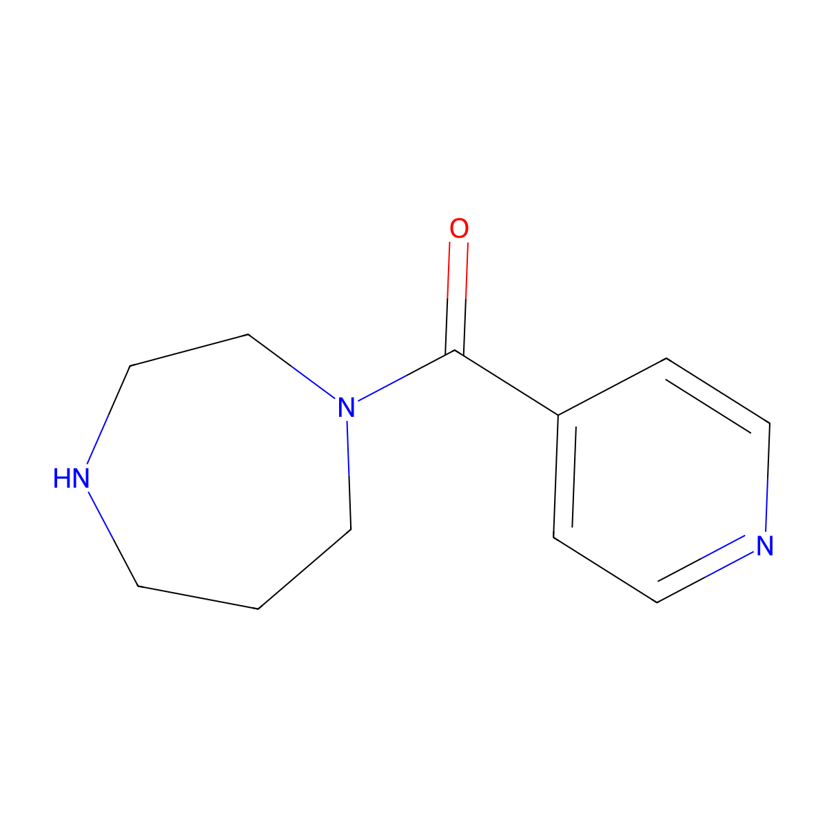 1-(Pyridine-4-carbonyl)-1,4-diazepane molecular structure, CAS 199938-61-9