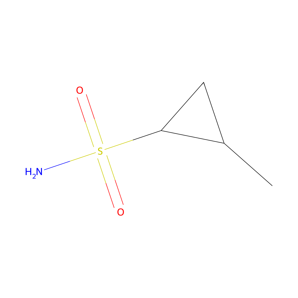 2-Methylcyclopropane-1-sulfonamide molecular structure, CAS 1999472-68-2