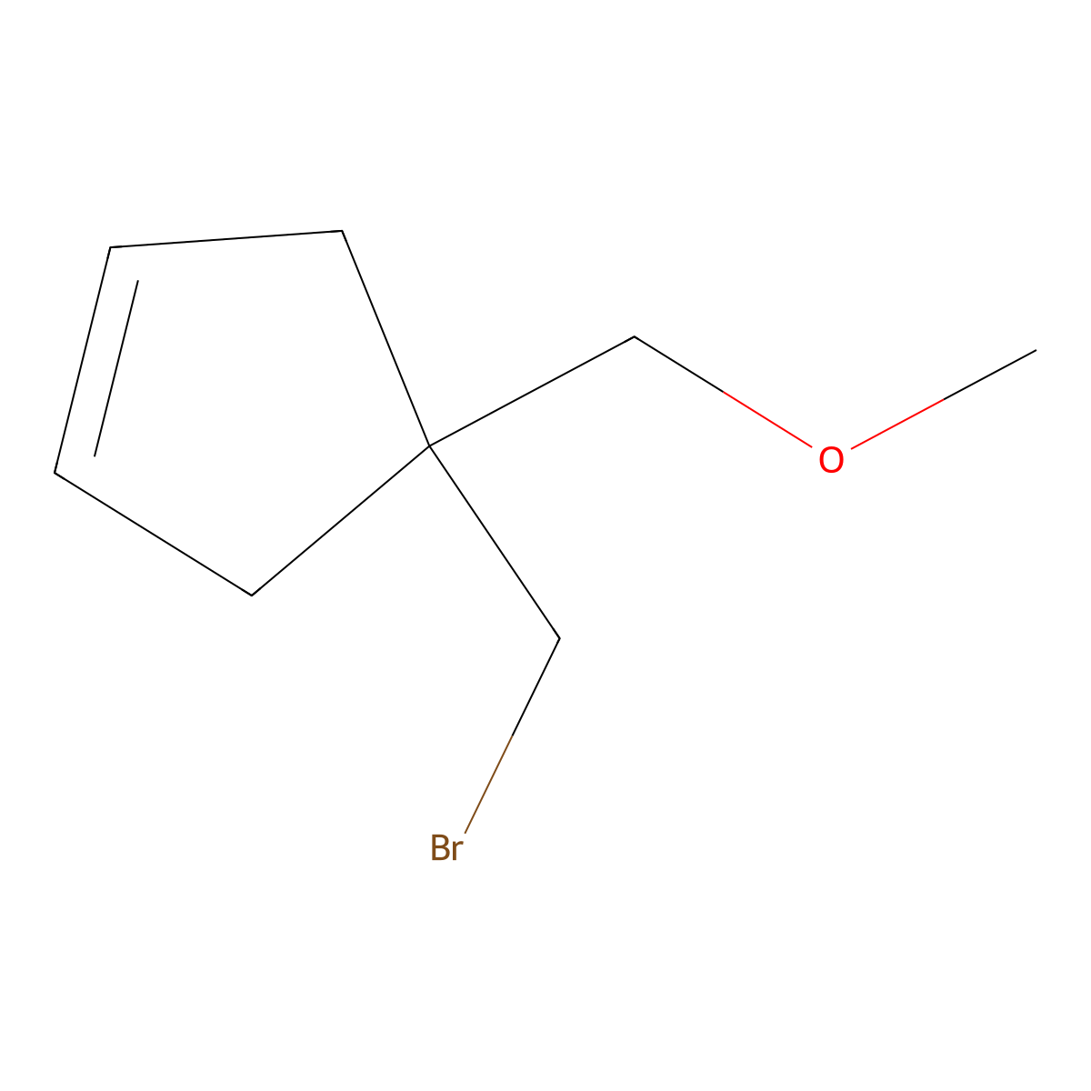 4-(Bromomethyl)-4-(methoxymethyl)cyclopent-1-ene molecular structure, CAS 1999650-30-4