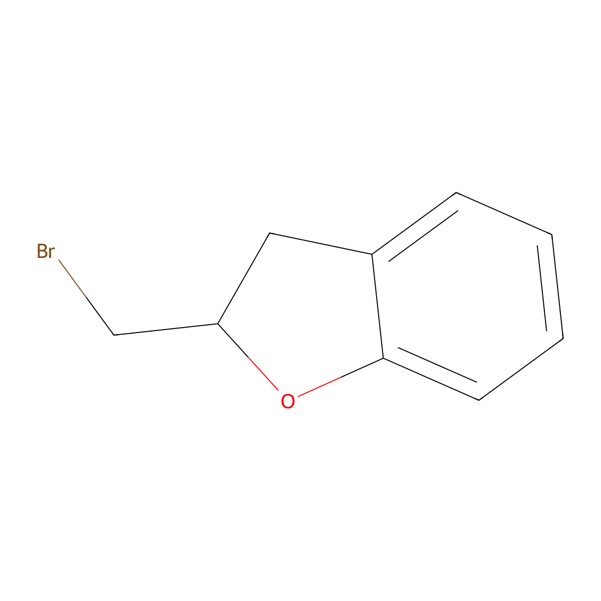 2-(Bromomethyl)-2,3-dihydro-1-benzofuran molecular structure, CAS 19997-53-6