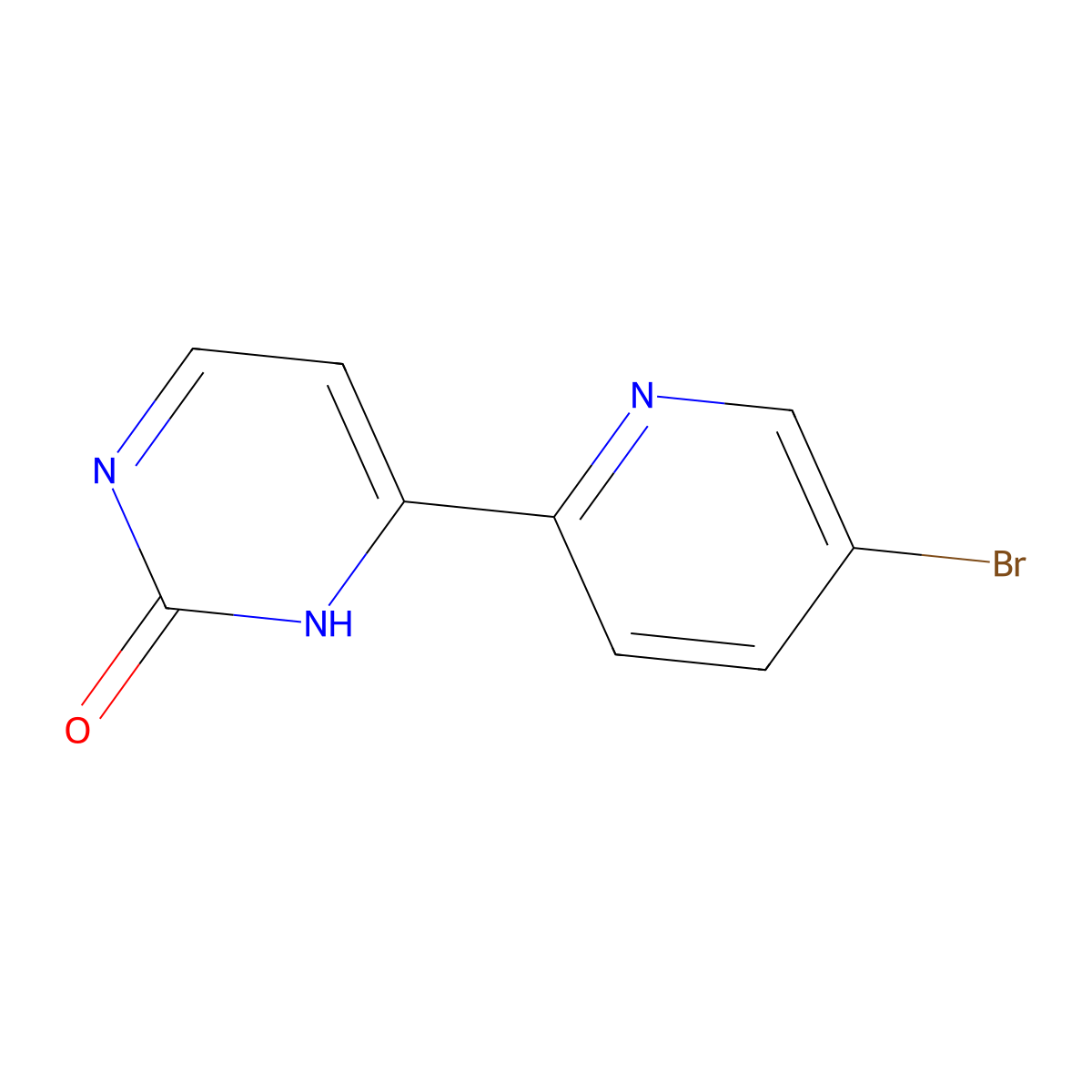 4-(5-Bromopyridin-2-yl)-1,2-dihydropyrimidin-2-one molecular structure, CAS 1999708-21-2