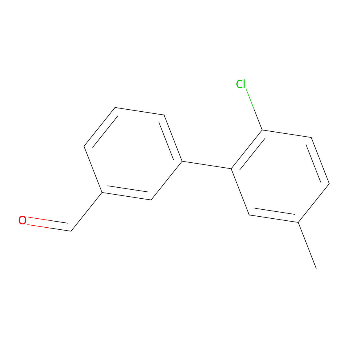2'-Chloro-5'-methyl-[1,1'-biphenyl]-3-carbaldehyde molecular structure, CAS 1999897-65-2