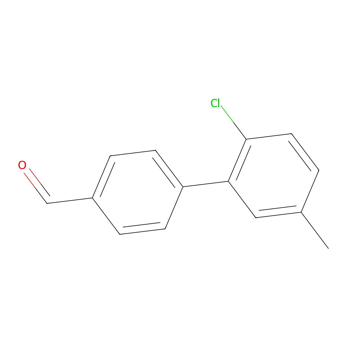 2'-Chloro-5'-methyl-[1,1'-biphenyl]-4-carbaldehyde molecular structure, CAS 1999982-93-2