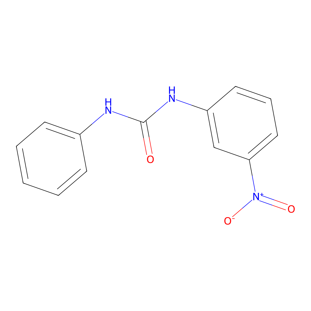 1-(3-Nitrophenyl)-3-phenylurea molecular structure, CAS 2000-54-6