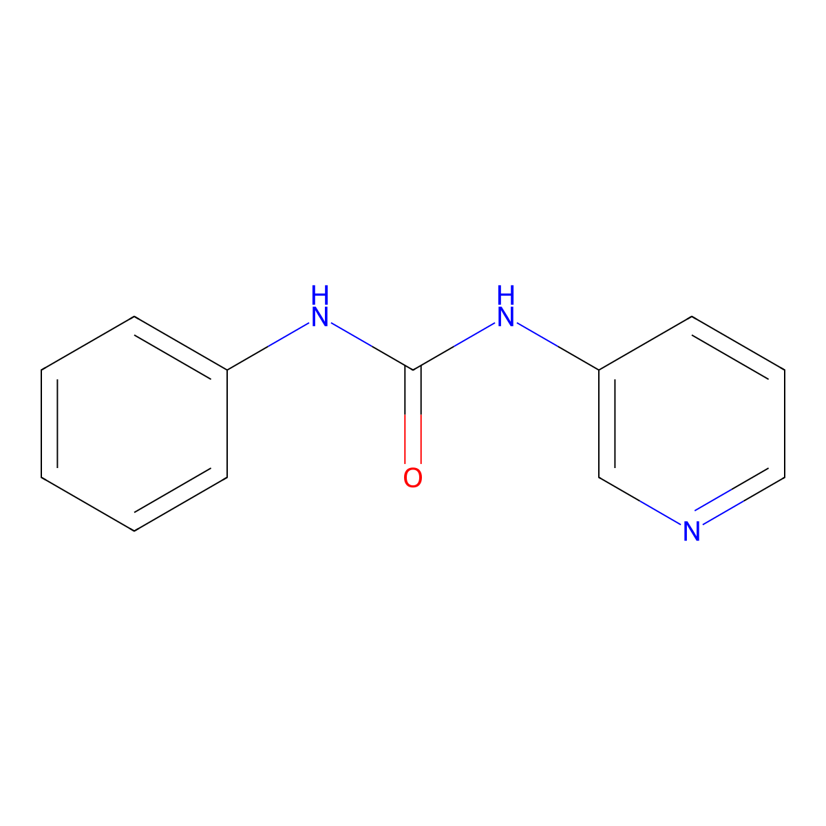3-Phenyl-1-(pyridin-3-yl)urea molecular structure, CAS 2000-55-7