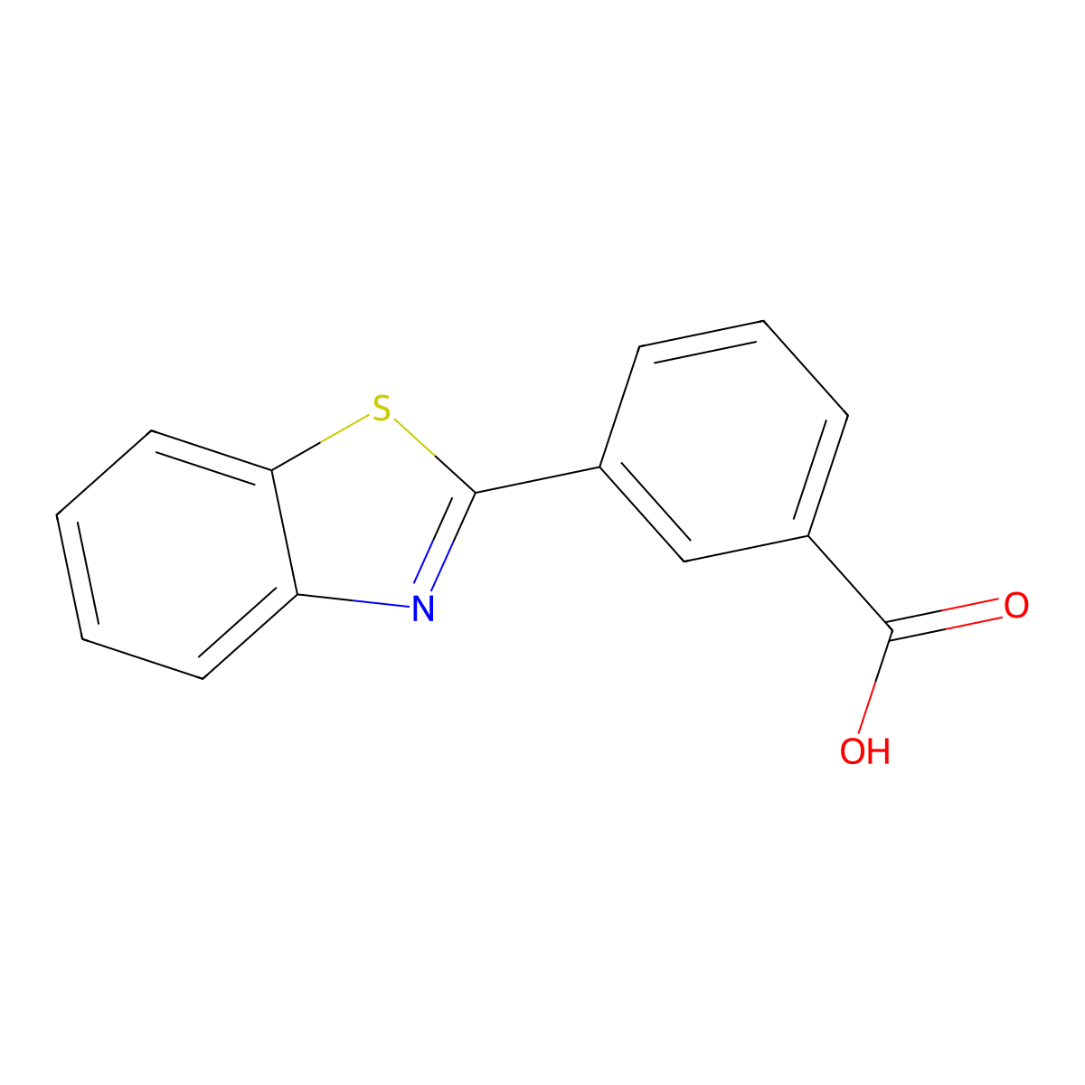3-(Benzo[d]thiazol-2-yl)benzoic acid molecular structure, CAS 20000-52-6