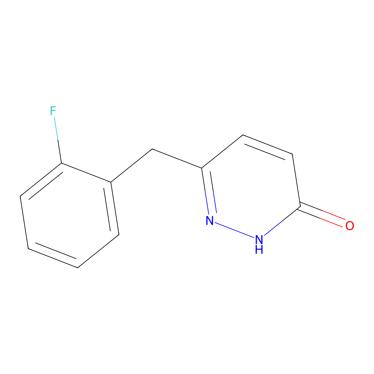 6-(2-Fluorobenzyl)-3-pyridazinol molecular structure, CAS 200001-64-5