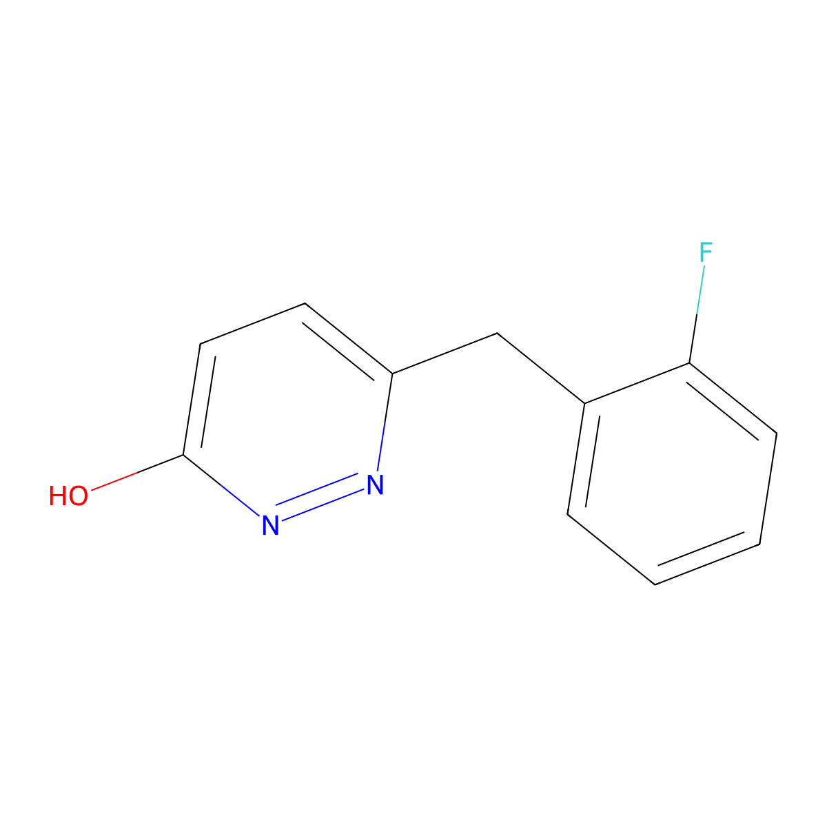 6-(2-Fluorobenzyl)-3-pyridazinol molecular structure, CAS 200001-64-5