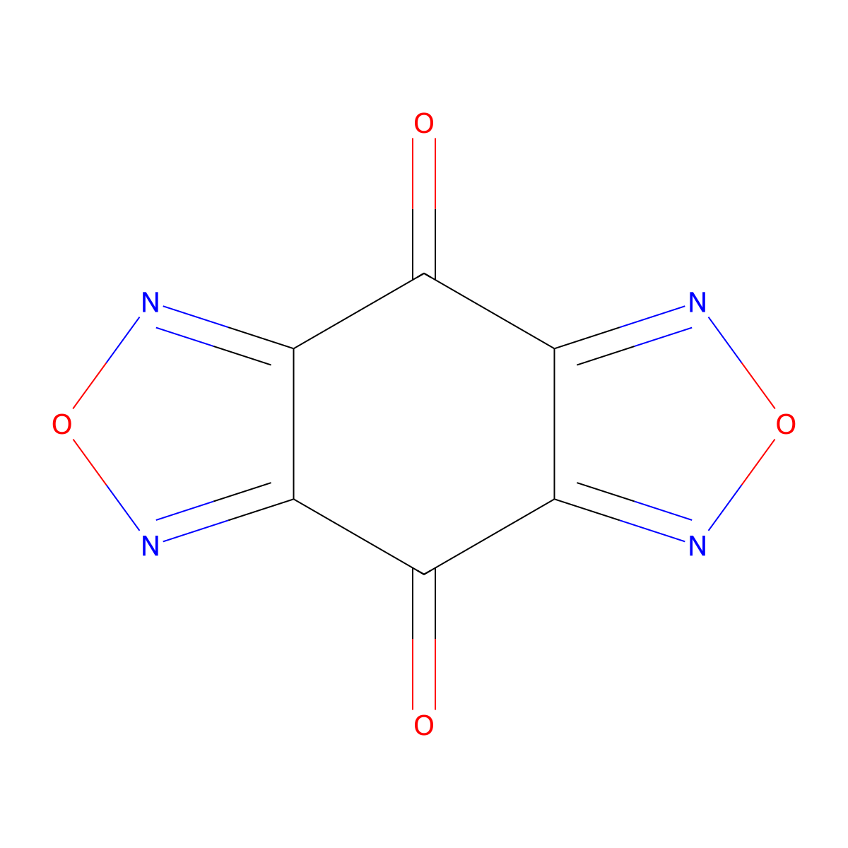 [1,2,5]Oxadiazolo[3,4-f][2,1,3]benzoxadiazole-4,8-dione molecular structure, CAS 200002-35-3
