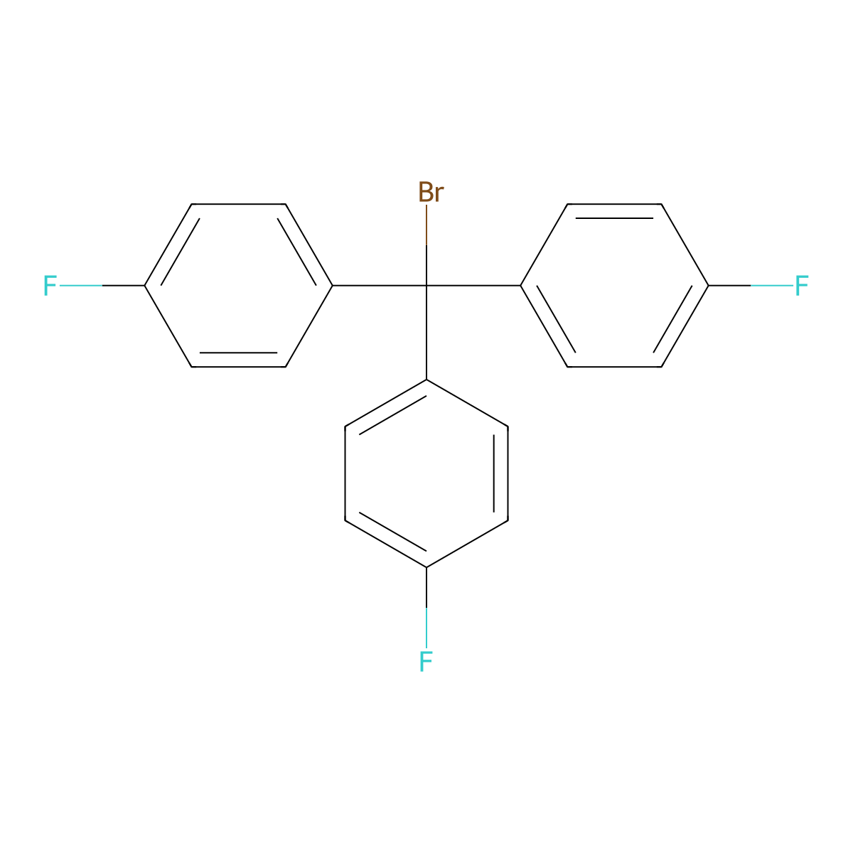 4,4',4''-Trifluorotrityl Bromide molecular structure, CAS 200004-38-2