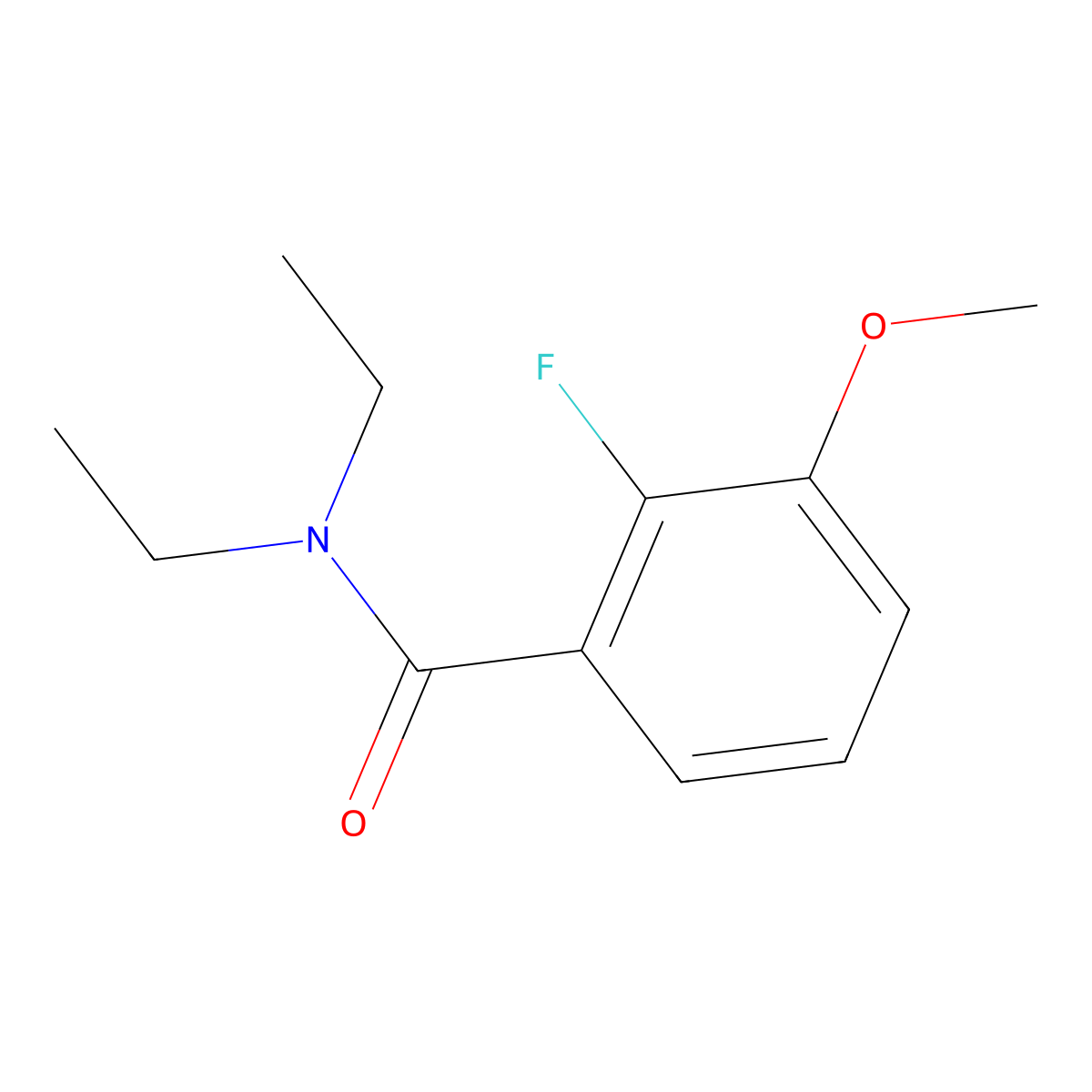 N,N-diethyl-2-fluoro-3-methoxybenzamide molecular structure, CAS 2000052-40-2