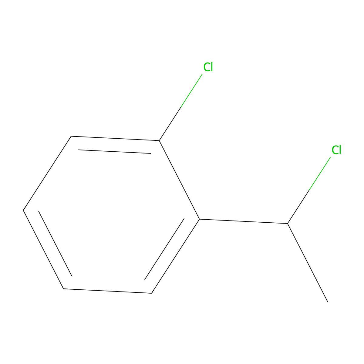 1-Chloro-2-(1-chloroethyl)benzene molecular structure, CAS 20001-64-3