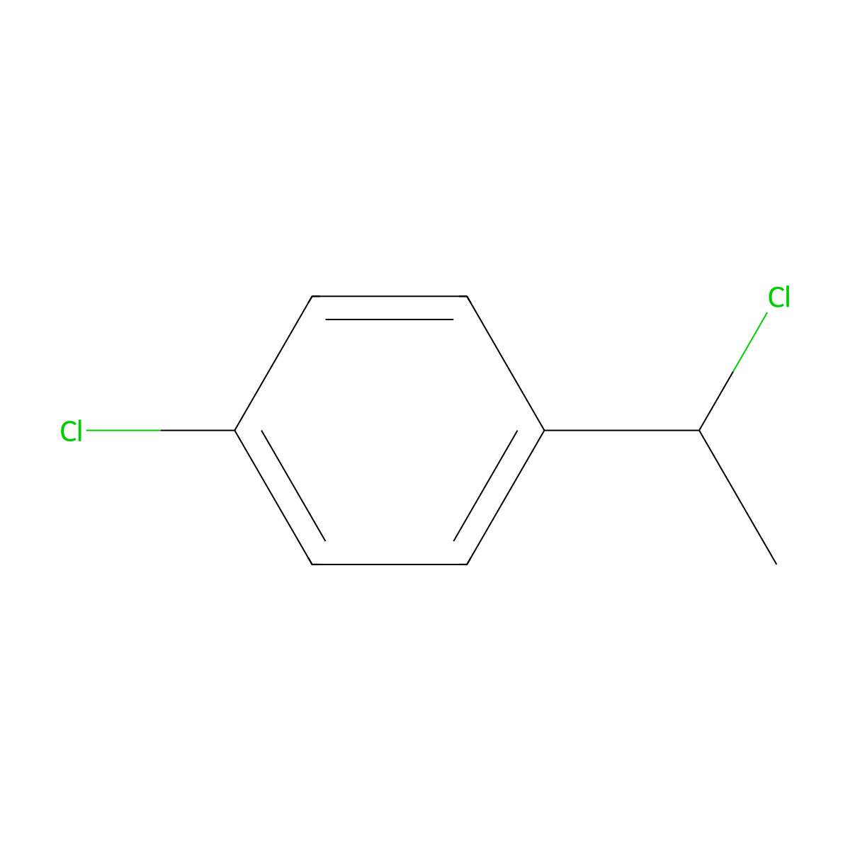 1-Chloro-4-(1-chloroethyl)benzene molecular structure, CAS 20001-65-4