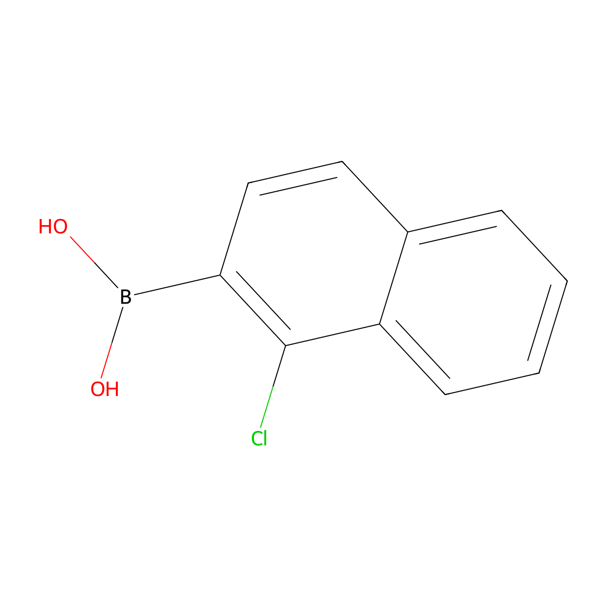 (1-Chloronaphthalen-2-yl)boronicacid molecular structure, CAS 2000289-18-7