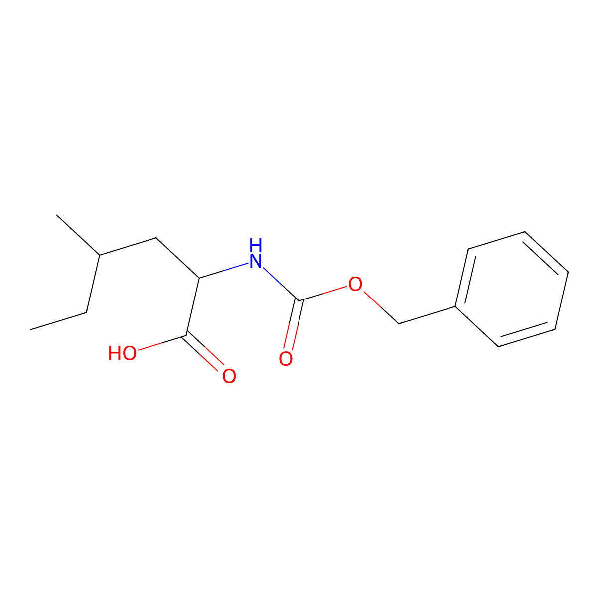 2-{[(Benzyloxy)carbonyl]amino}-4-methylhexanoic acid molecular structure, CAS 2000368-59-0