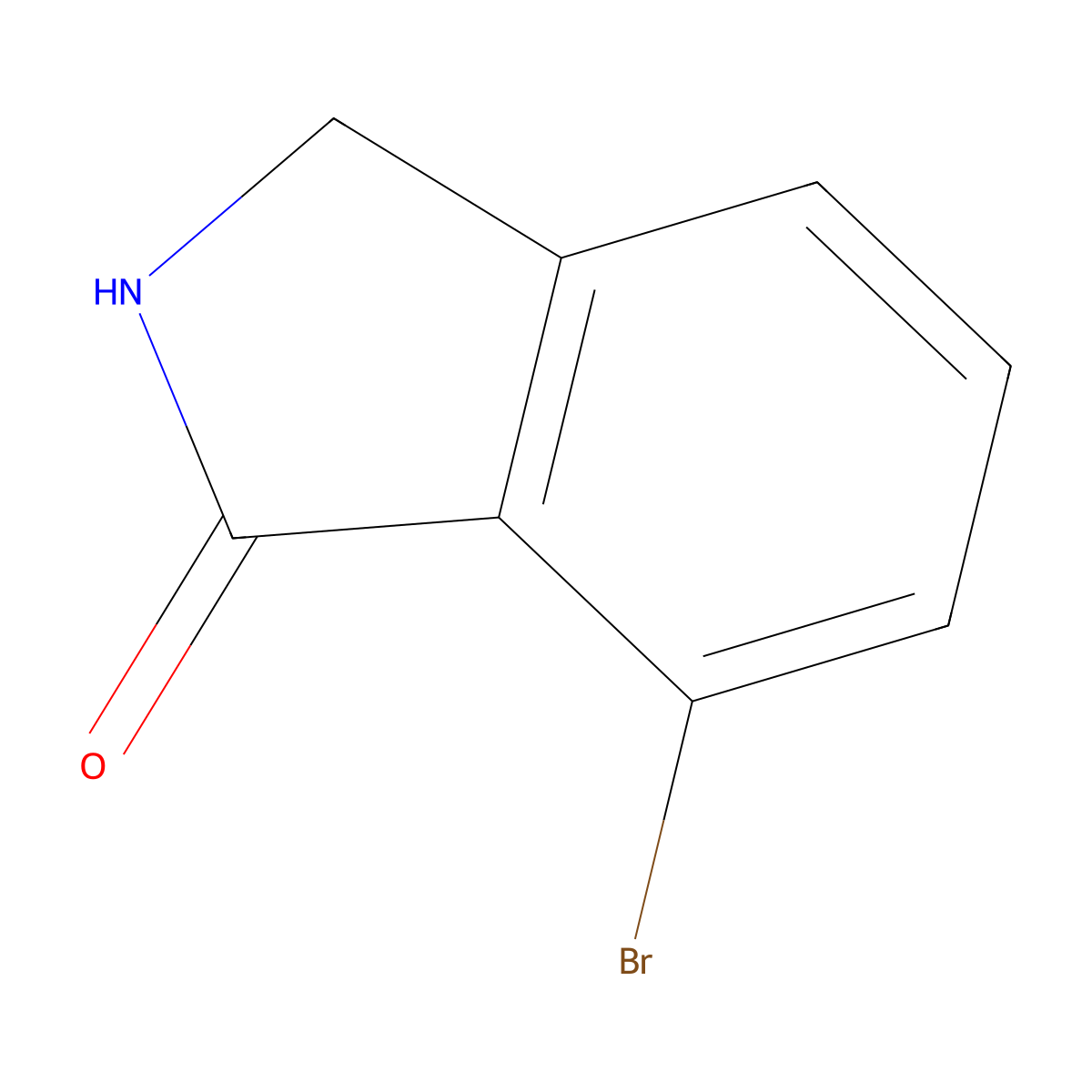 7-Bromo-2,3-dihydro-1H-isoindol-1-one molecular structure, CAS 200049-46-3