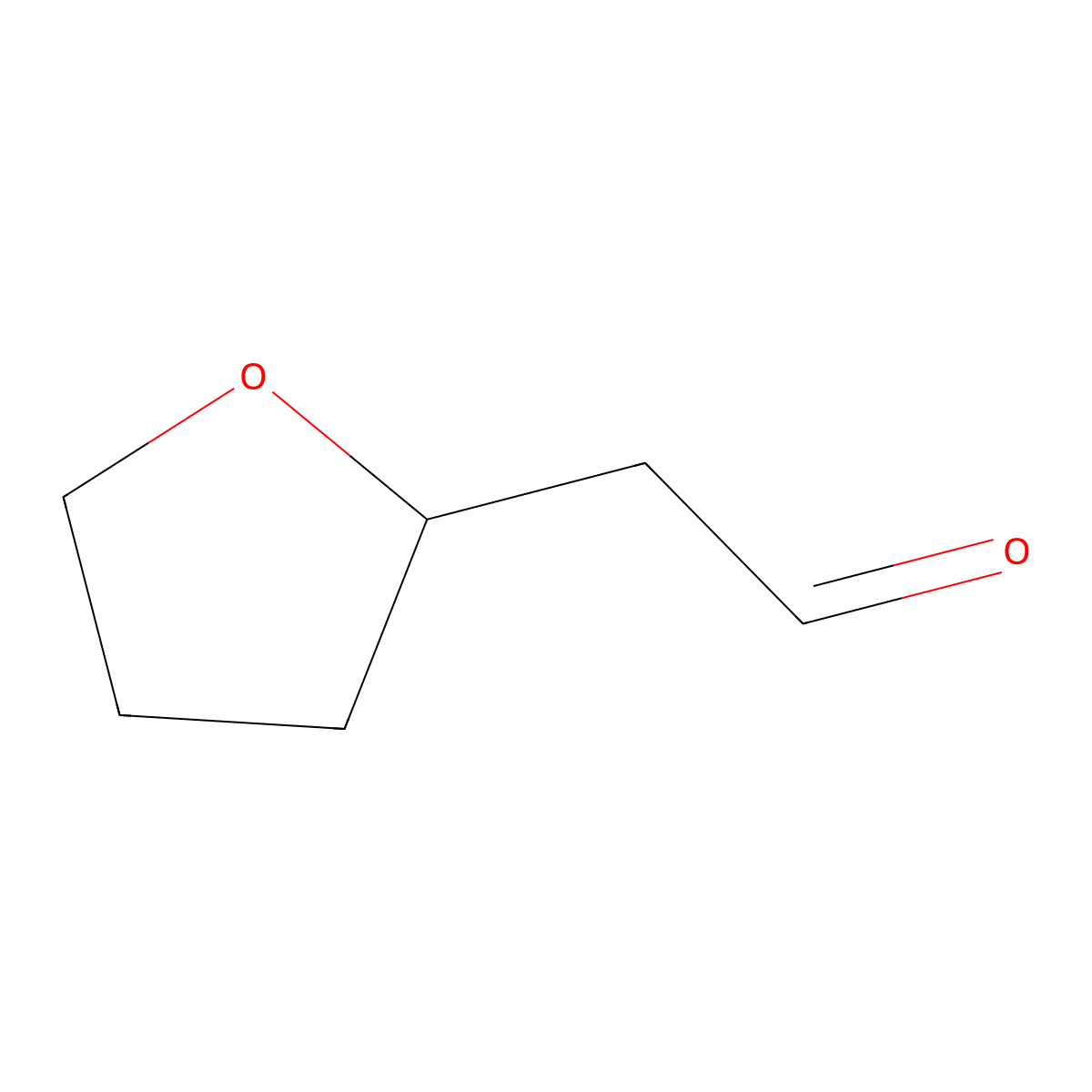 2-(Oxolan-2-yl)acetaldehyde molecular structure, CAS 20005-32-7