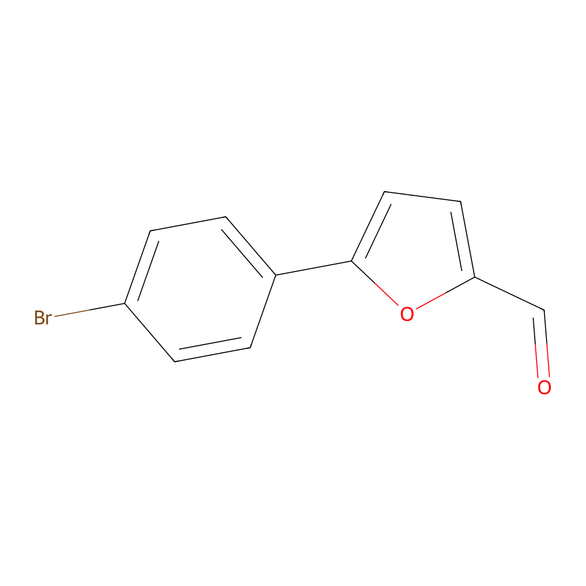5-(4-Bromophenyl)-2-furaldehyde molecular structure, CAS 20005-42-9