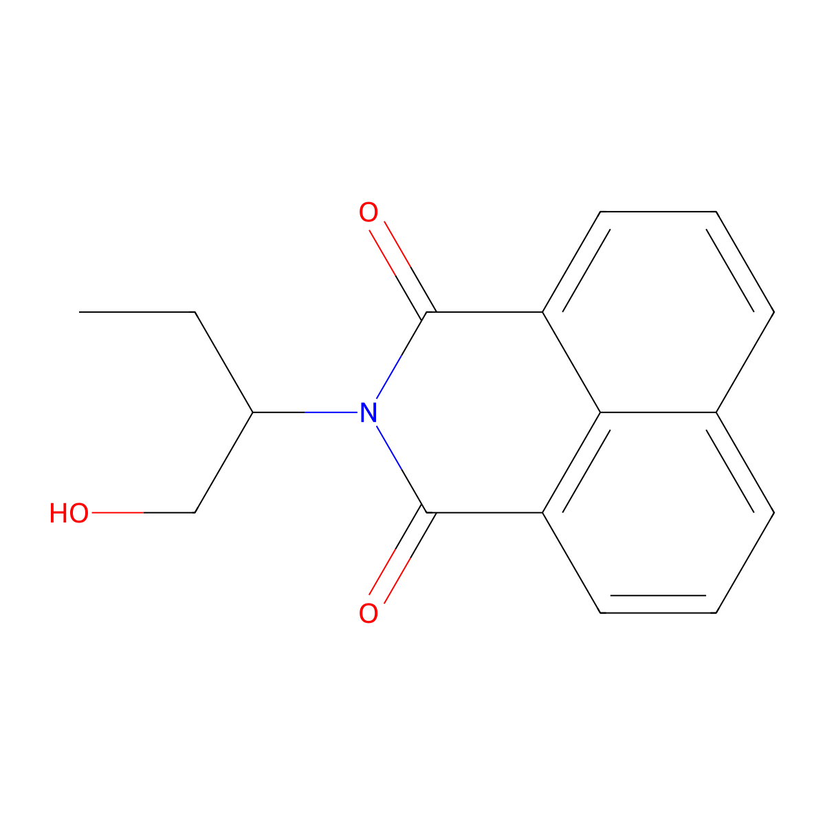 2-[1-(hydroxymethyl)propyl]-1H-benzo[de]isoquinoline-1,3(2H)-dione molecular structure, CAS 200057-28-9