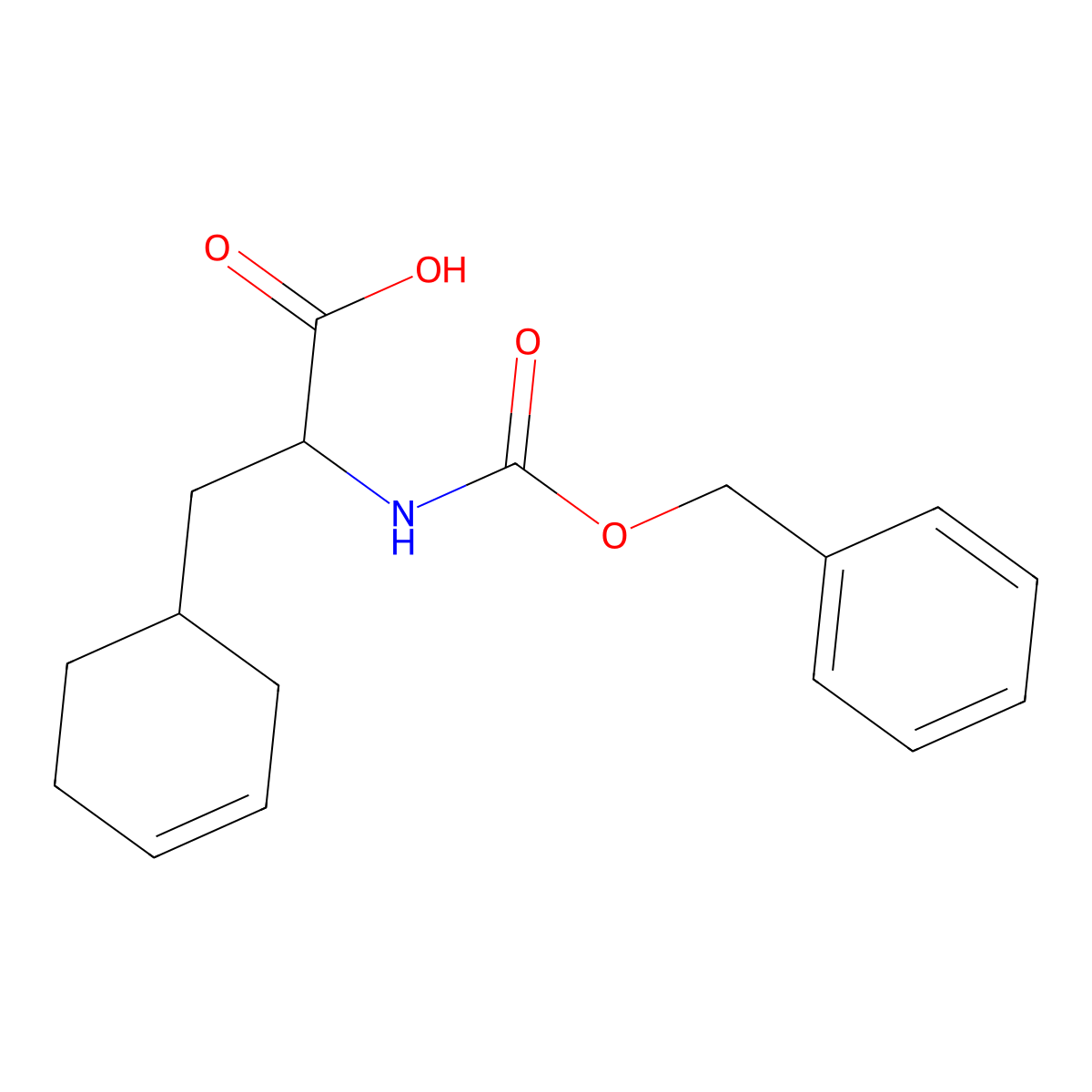 2-{[(Benzyloxy)carbonyl]amino}-3-(cyclohex-3-en-1-yl)propanoic acid molecular structure, CAS 2000573-12-4