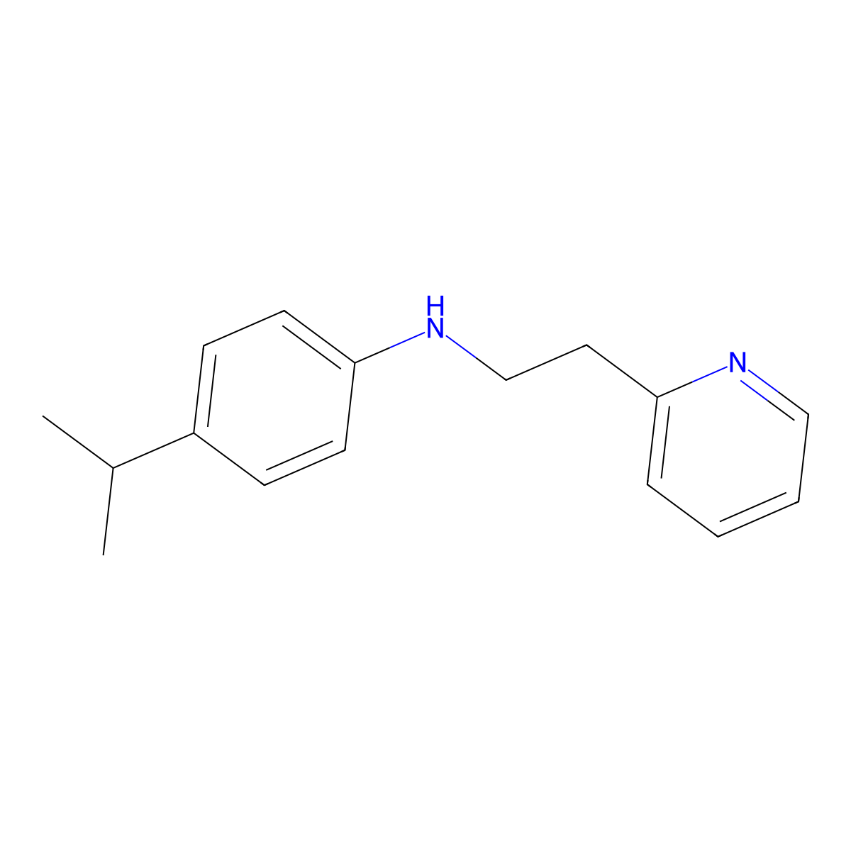 N1-[2-(Pyridin-2-yl)ethyl]-4-isopropylaniline molecular structure, CAS 200060-83-9