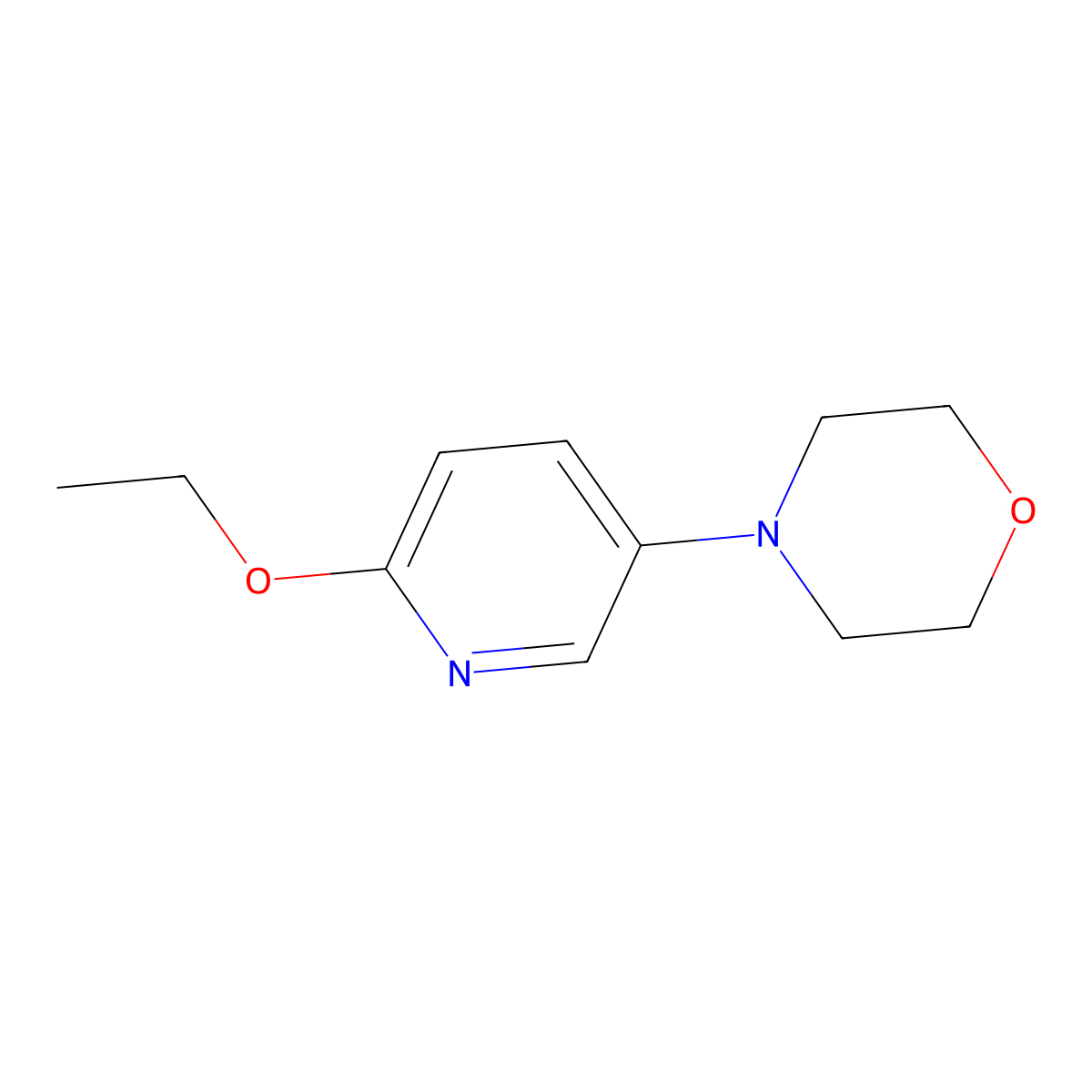 4-(6-Ethoxypyridin-3-yl)morpholine molecular structure, CAS 200064-33-1