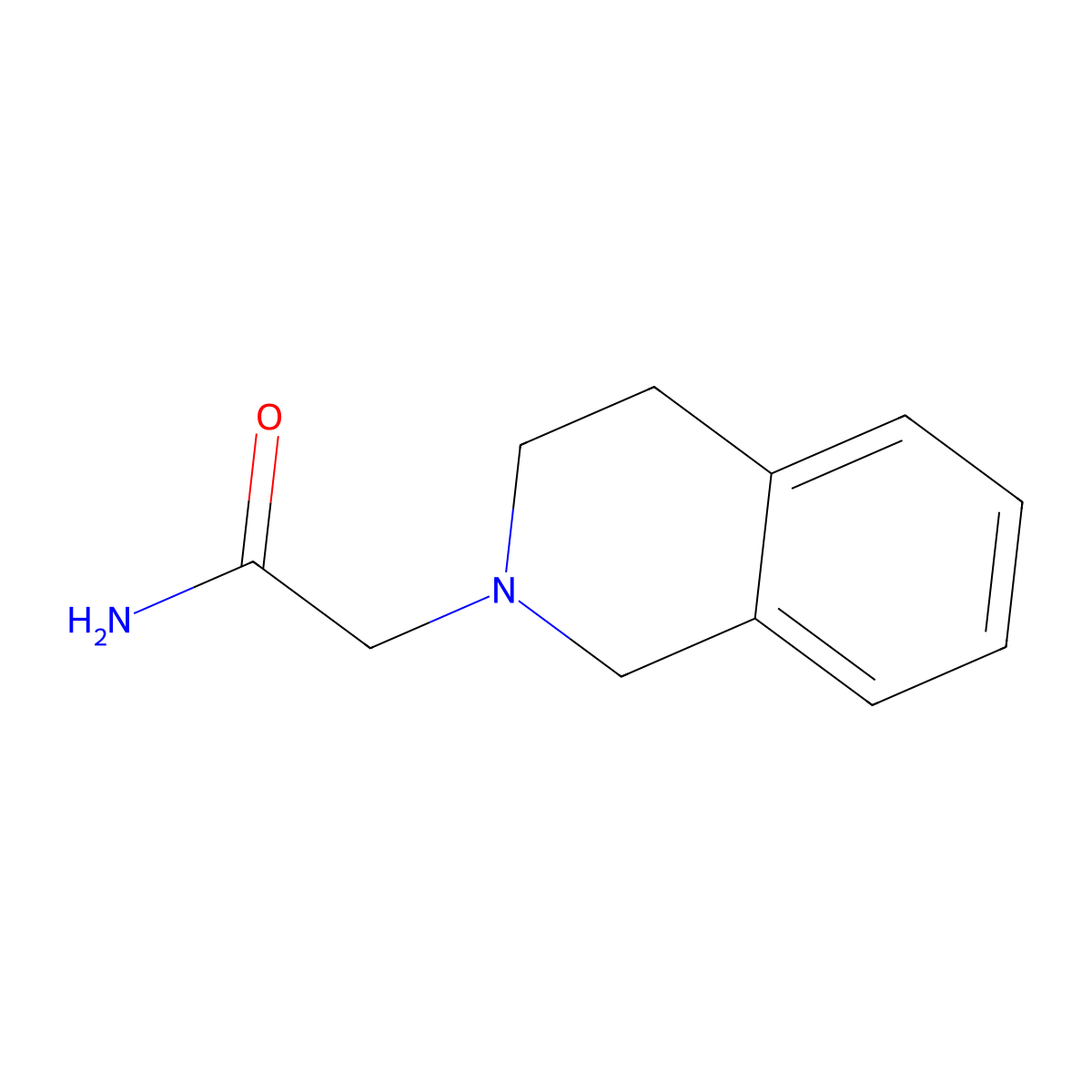 2(1H)-Isoquinolineacetamide, 3,4-dihydro- molecular structure, CAS 200064-90-0
