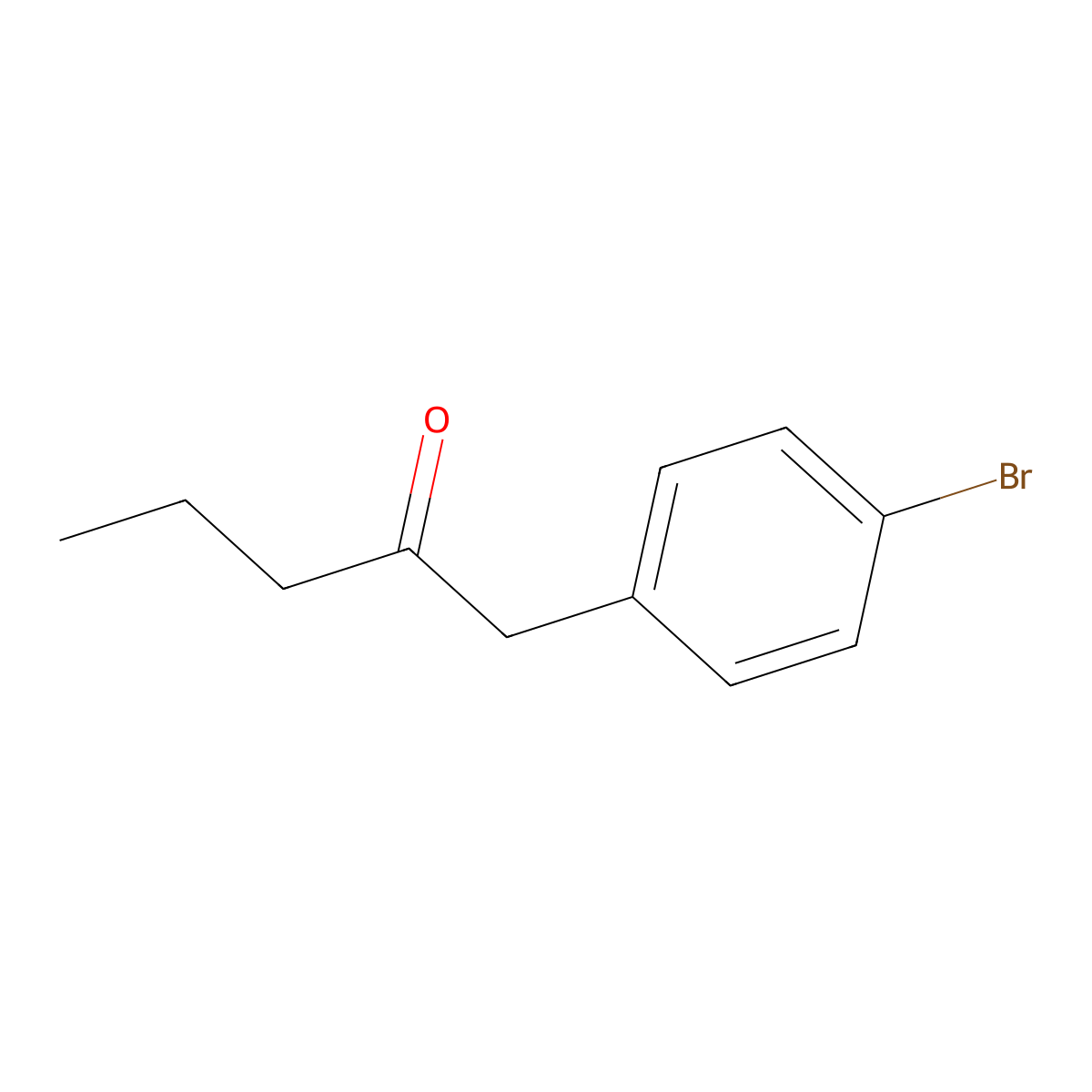 1-(4-Bromophenyl)pentan-2-one molecular structure, CAS 200064-99-9