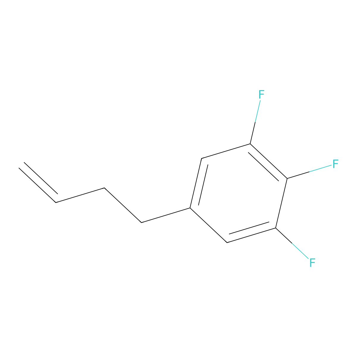 4-(3,4,5-Trifluorophenyl)-1-butene molecular structure, CAS 2000794-40-9