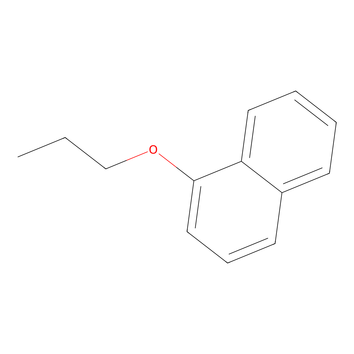1-Propoxynaphthalene molecular structure, CAS 20009-26-1