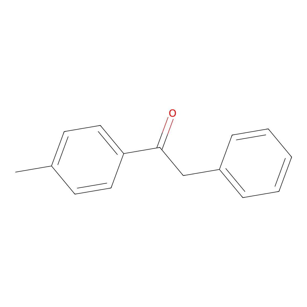1-(4-Methylphenyl)-2-phenylethan-1-one molecular structure, CAS 2001-28-7