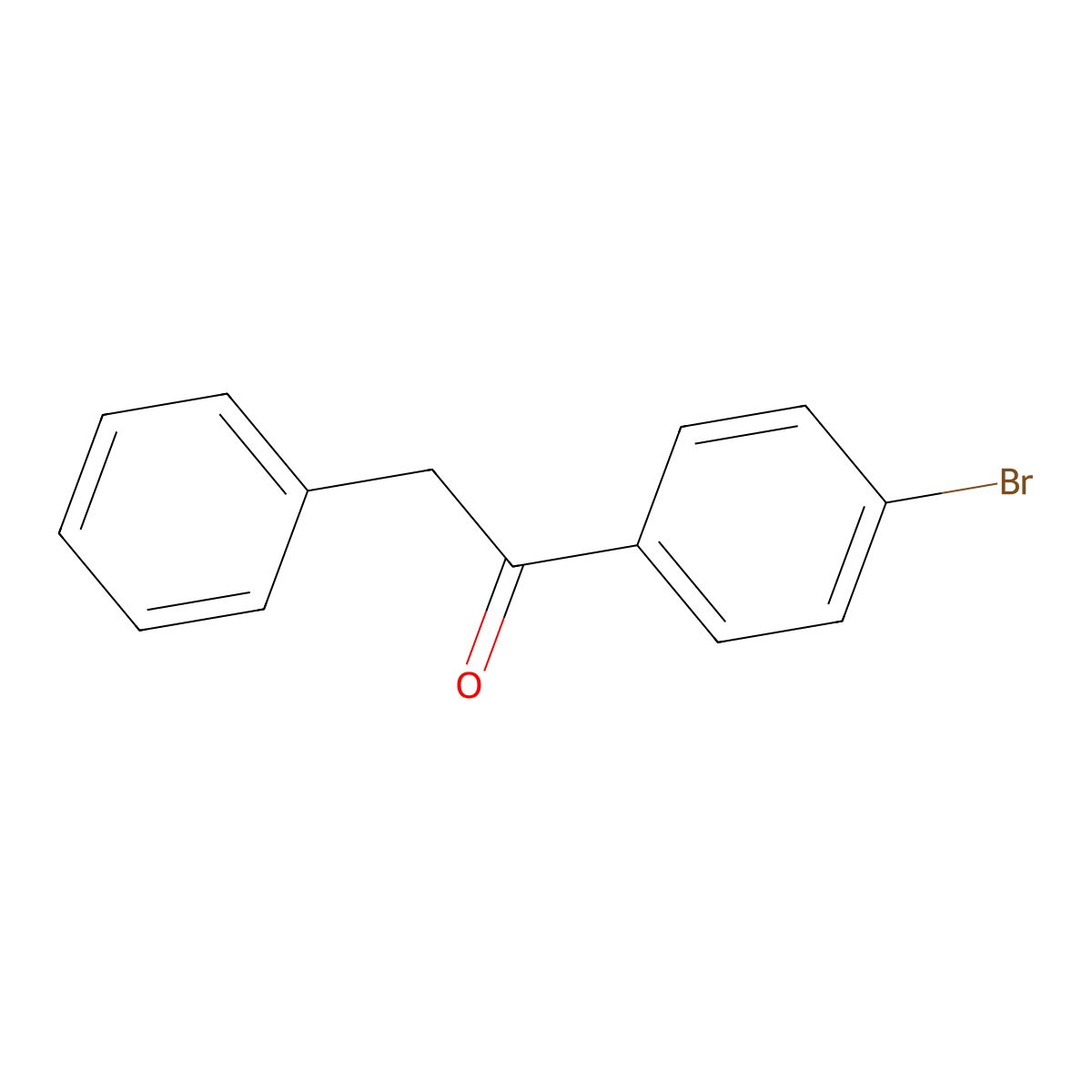 1-(4-Bromophenyl)-2-phenylethanone molecular structure, CAS 2001-29-8