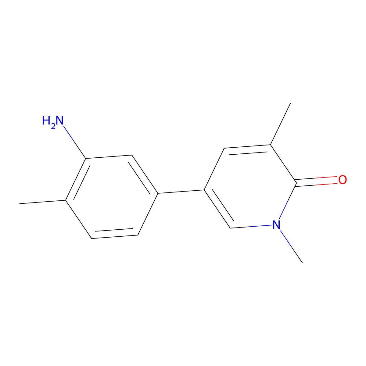 5-(3-Amino-4-methylphenyl)-1,3-dimethyl-2(1h)-pyridinone molecular structure, CAS 2001079-77-0