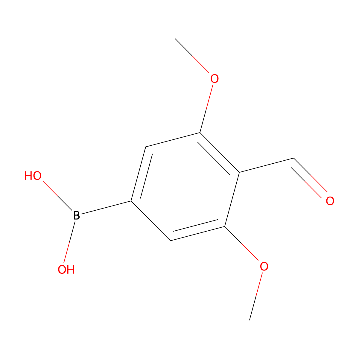 (4-Formyl-3,5-dimethoxyphenyl)boronic acid molecular structure, CAS 2001080-85-7