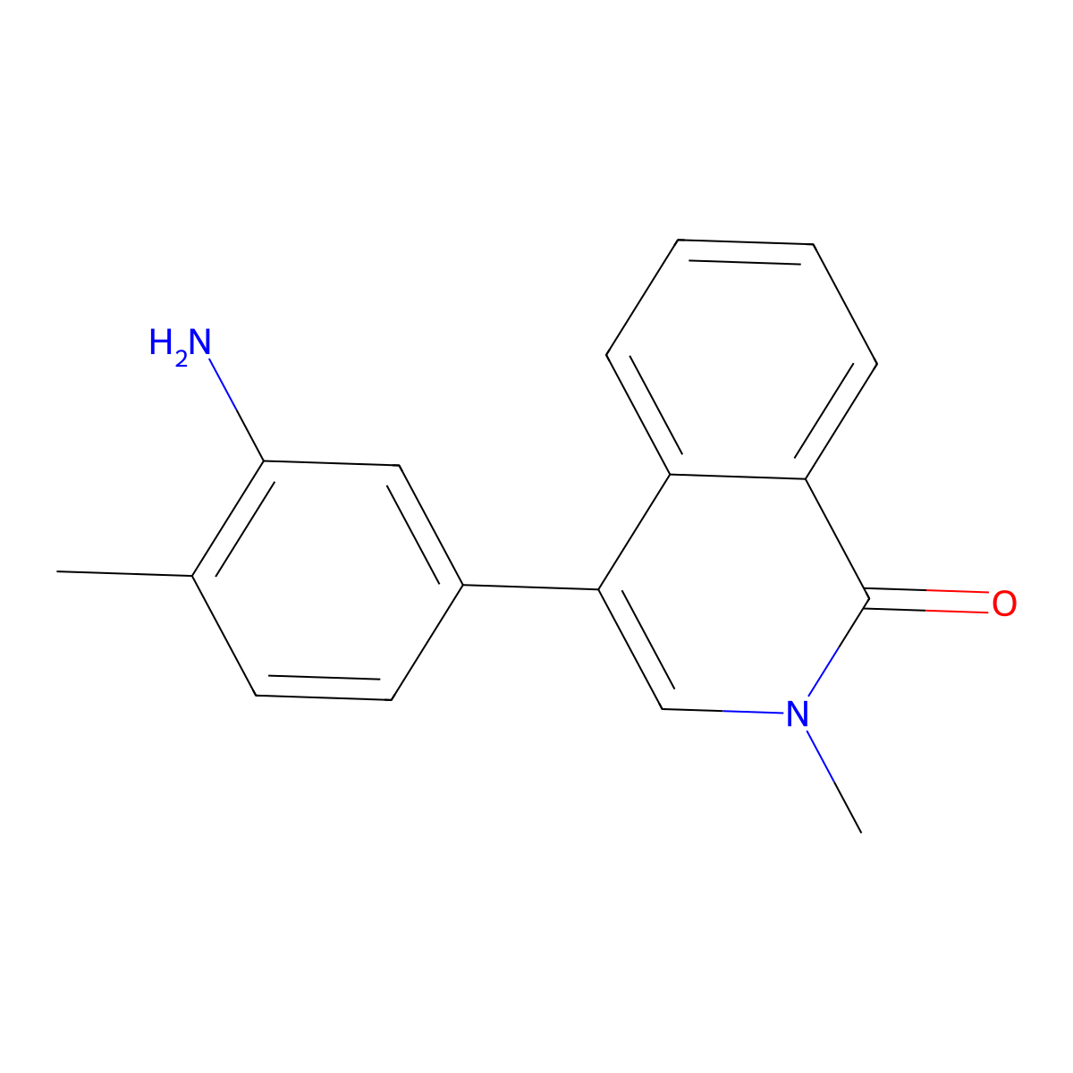 4-(3-Amino-4-methylphenyl)-2-methyl-1(2h)-isoquinolinone molecular structure, CAS 2001080-91-5