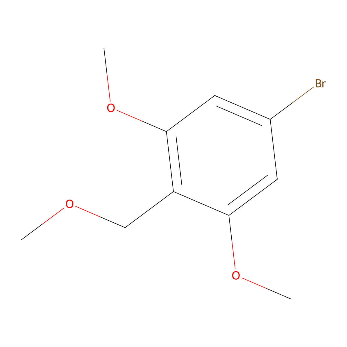 5-Bromo-1,3-dimethoxy-2-(methoxymethyl)benzene molecular structure, CAS 2001081-49-6