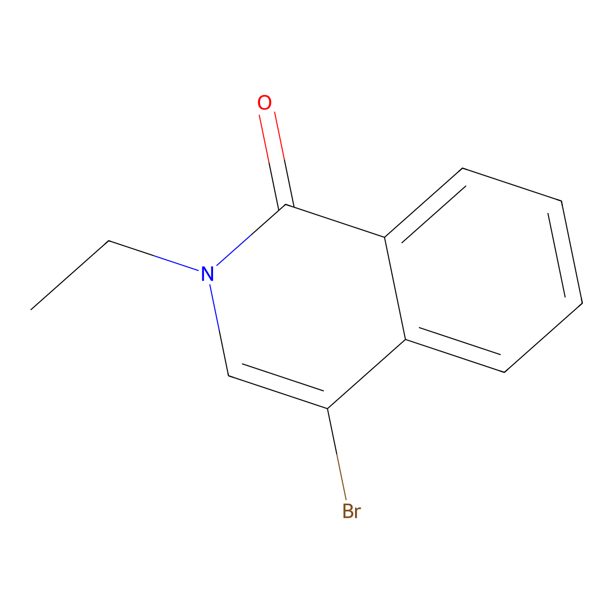 4-Bromo-2-ethyl-1(2h)-isoquinolinone molecular structure, CAS 2001082-82-0