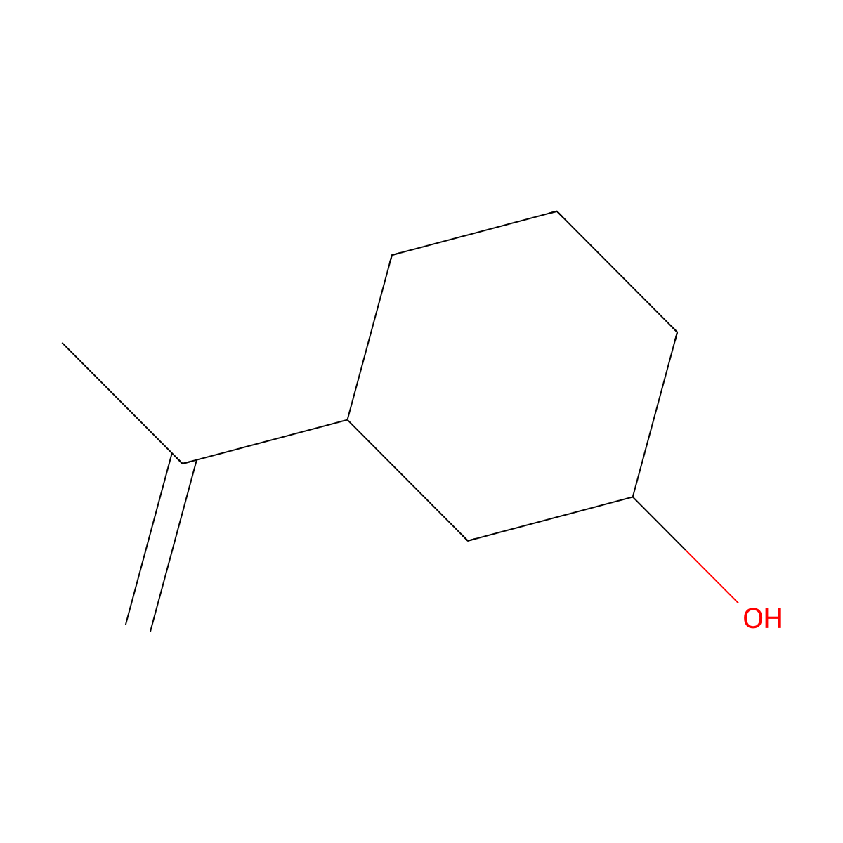 trans-3-Isopropenylcyclohexanol molecular structure, CAS 2001091-32-1
