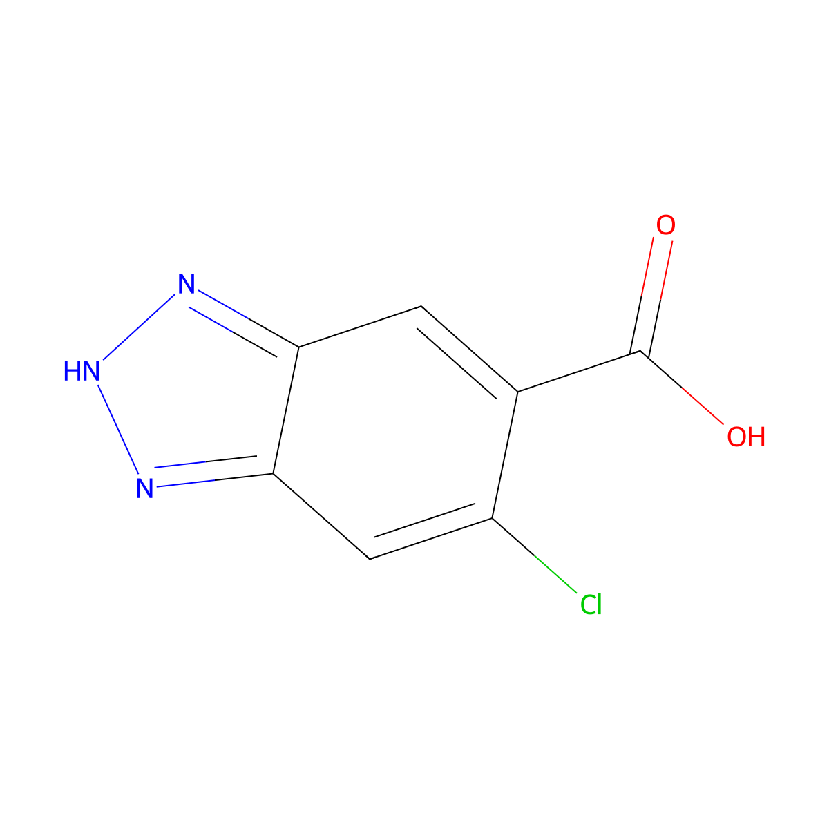5-Chloro-1H-benzo[d][1,2,3]triazole-6-carboxylic acid molecular structure, CAS 200111-68-8