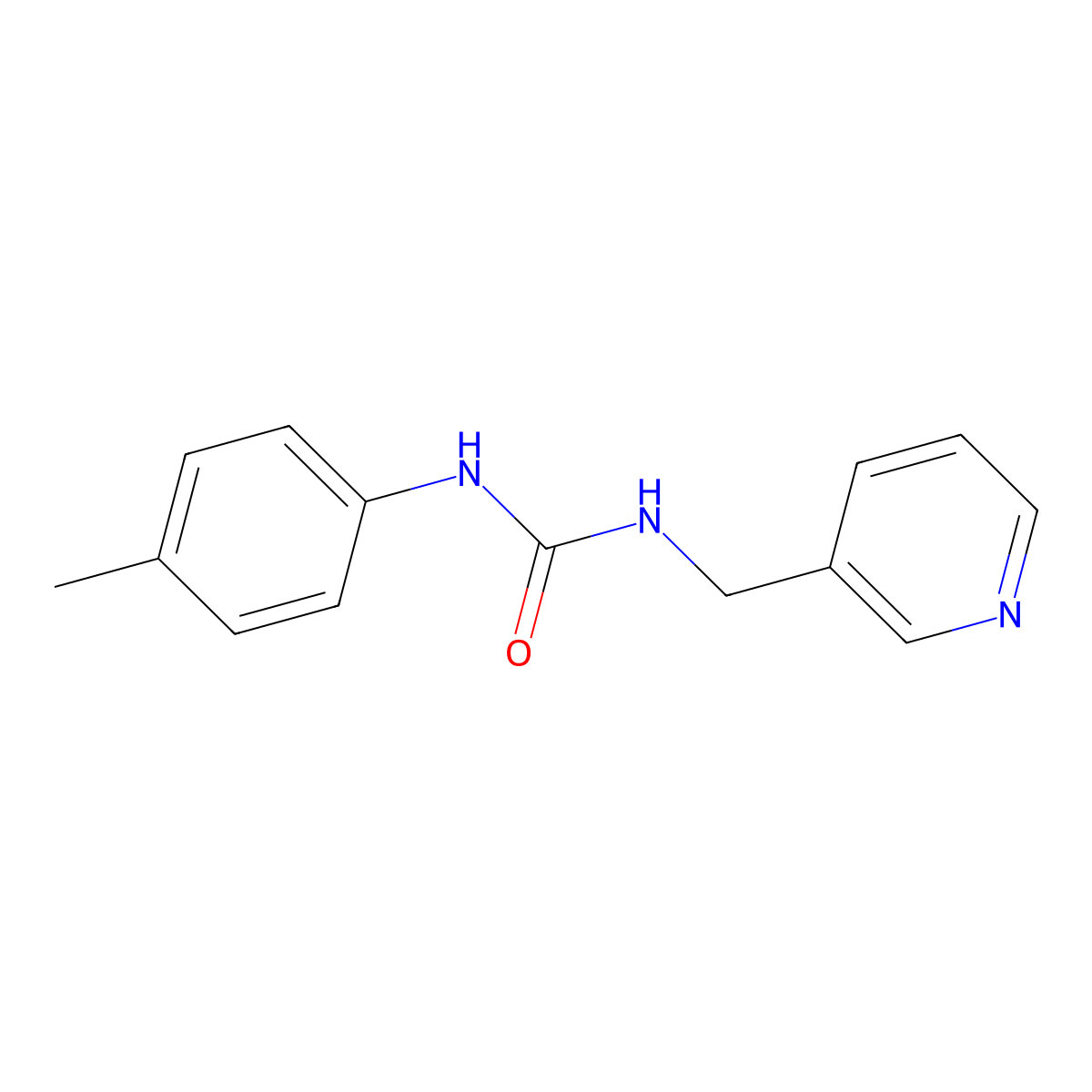 1-(4-Methylphenyl)-3-(pyridin-3-ylmethyl)urea molecular structure, CAS 200113-17-3