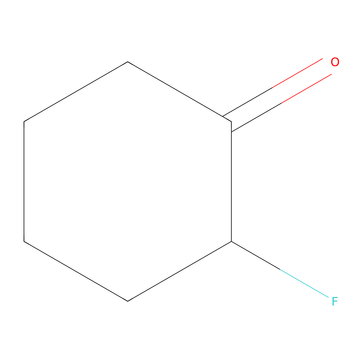 (2R)-2-fluorocyclohexan-1-one molecular structure, CAS 200118-23-6