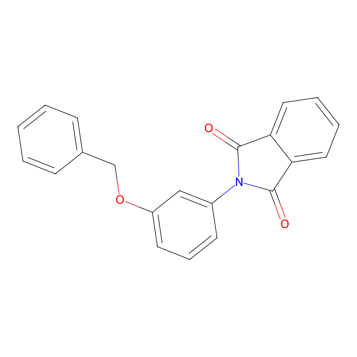 N-(3-Benzyloxyphenyl)phthalimide molecular structure, CAS 20012-61-7