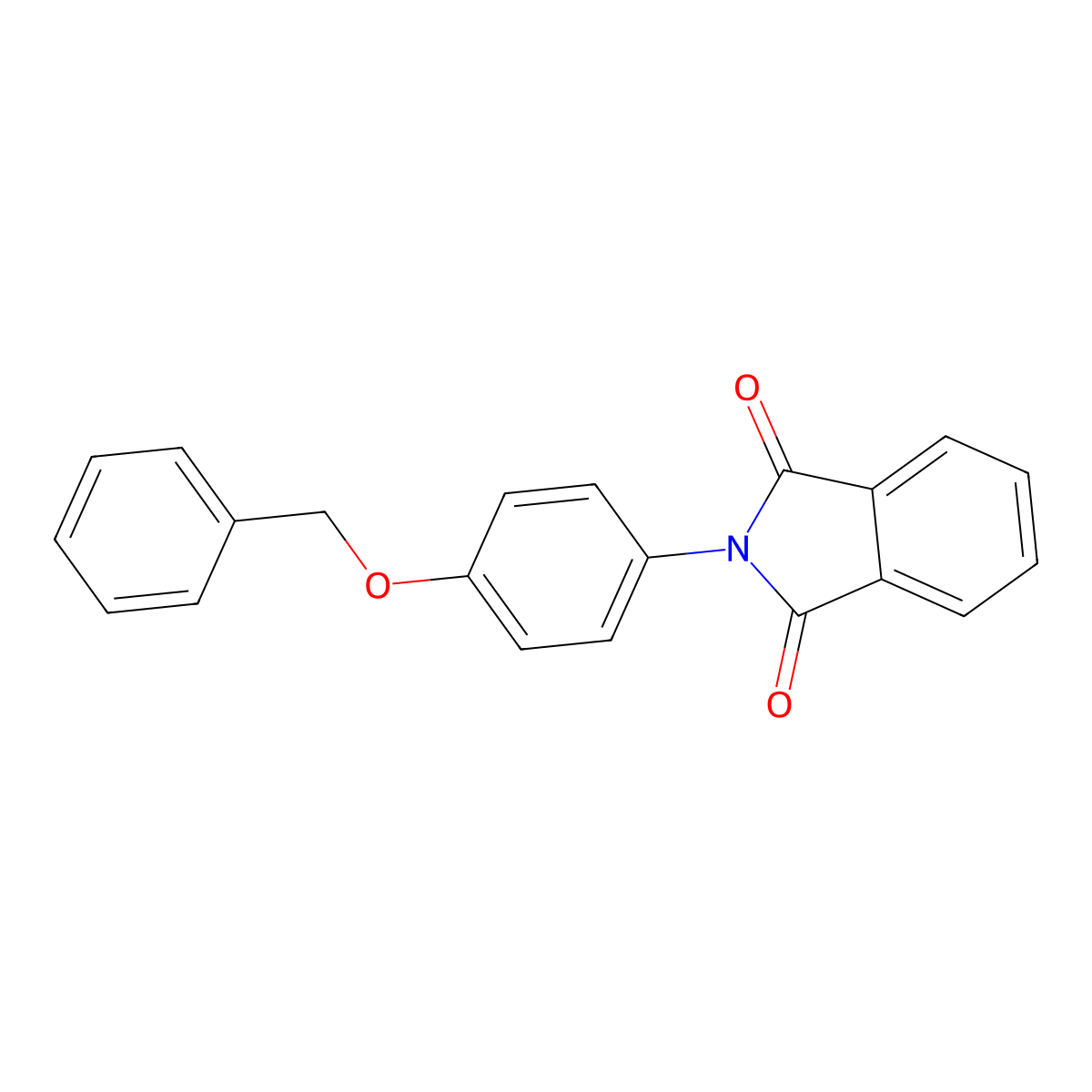 2-(4-Benzyloxy-phenyl)-isoindole-1,3-dione molecular structure, CAS 20012-62-8