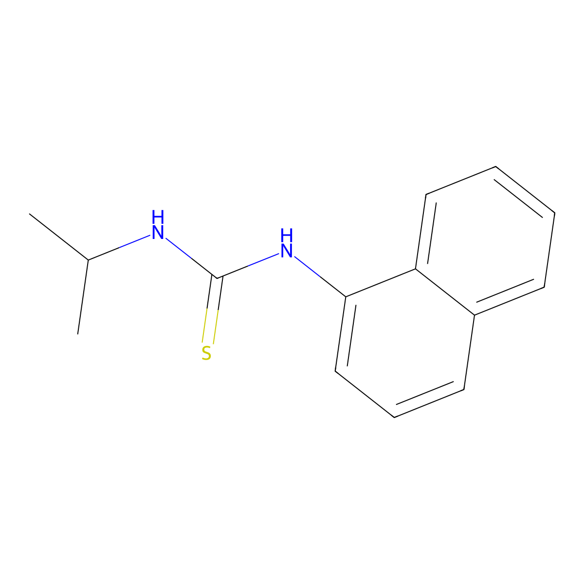1-Isopropyl-3-(naphthalen-1-yl)thiourea molecular structure, CAS 200123-04-2