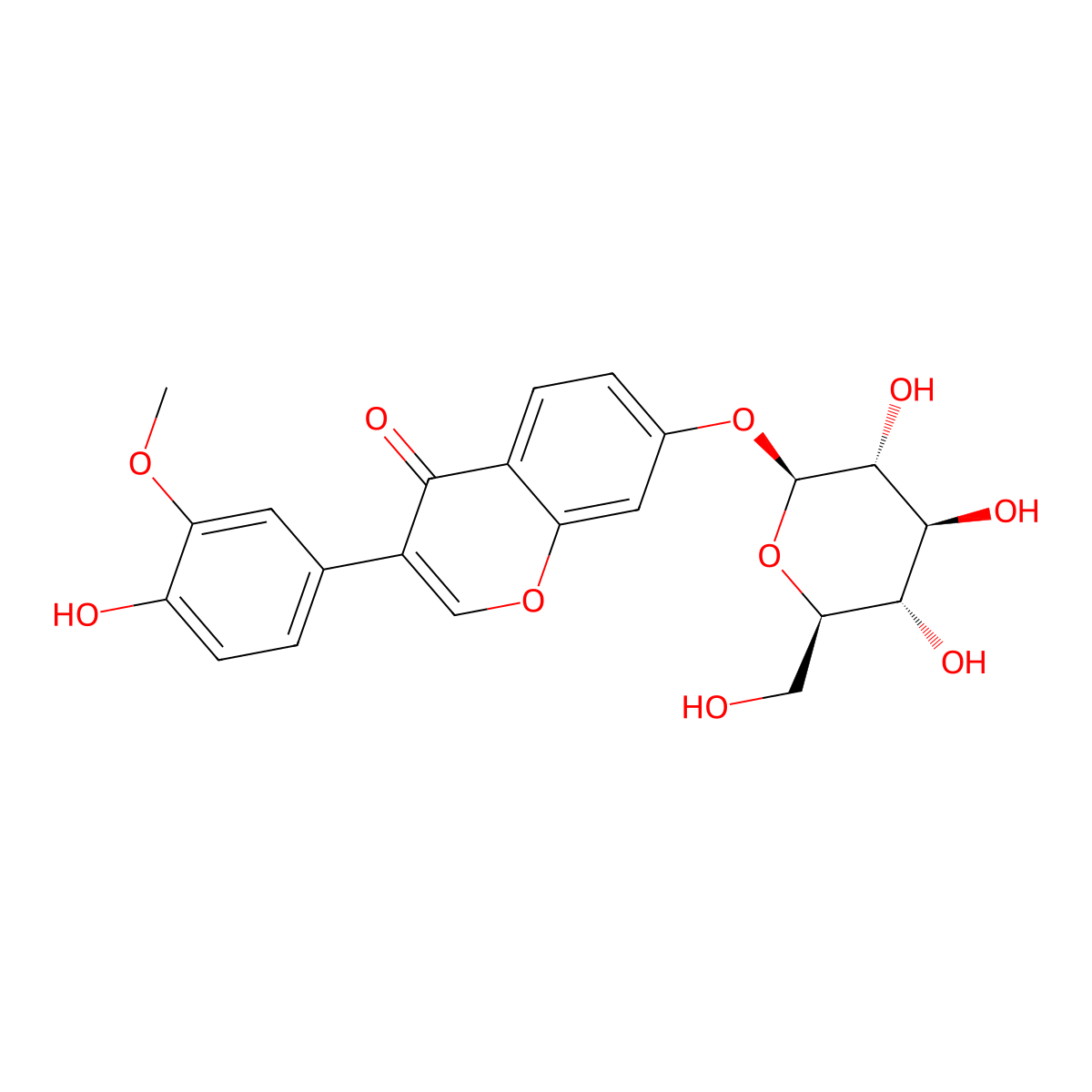 3'-Methoxydaidzin molecular structure, CAS 200127-80-6