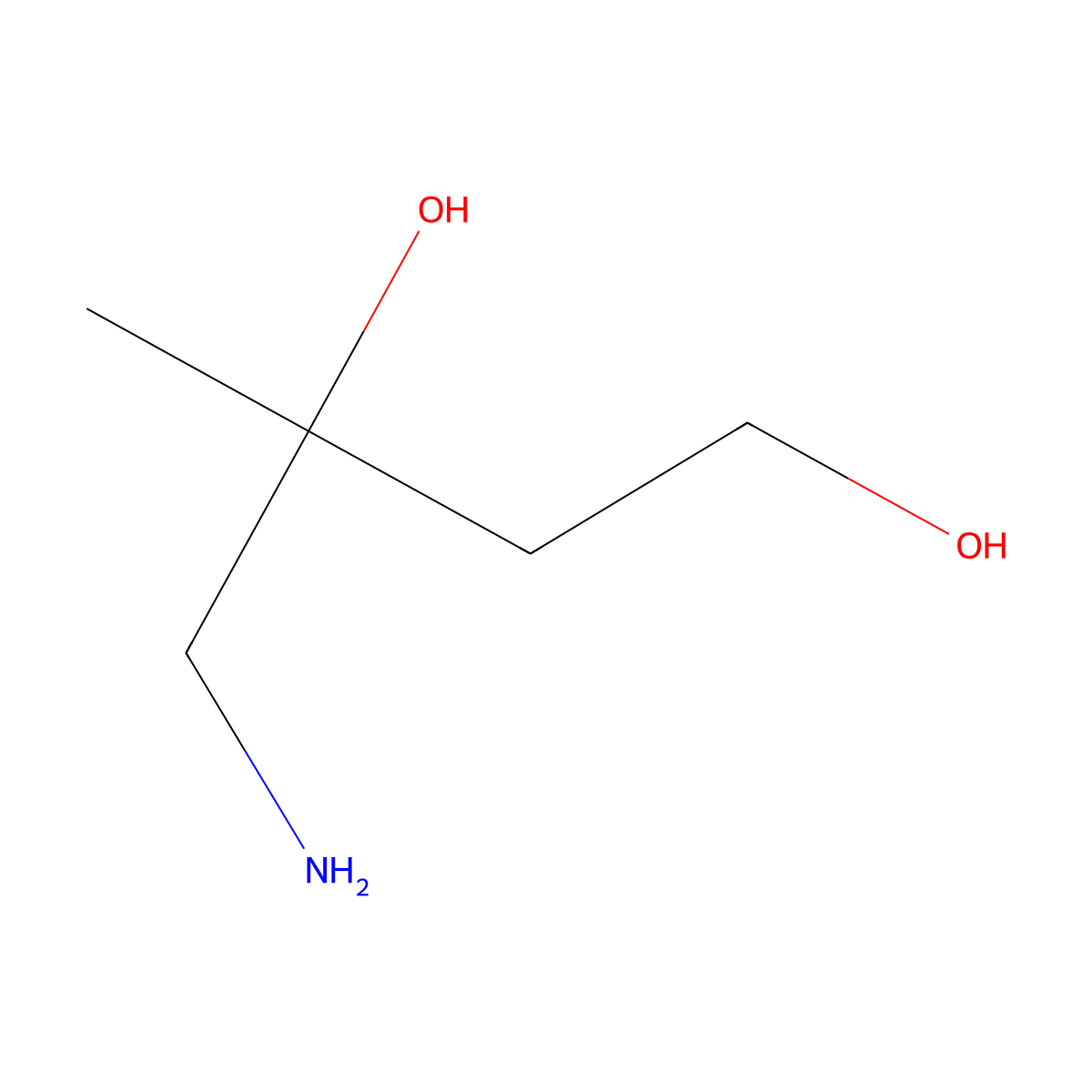 4-Amino-3-methylbutane-1,3-diol molecular structure, CAS 2001336-26-9
