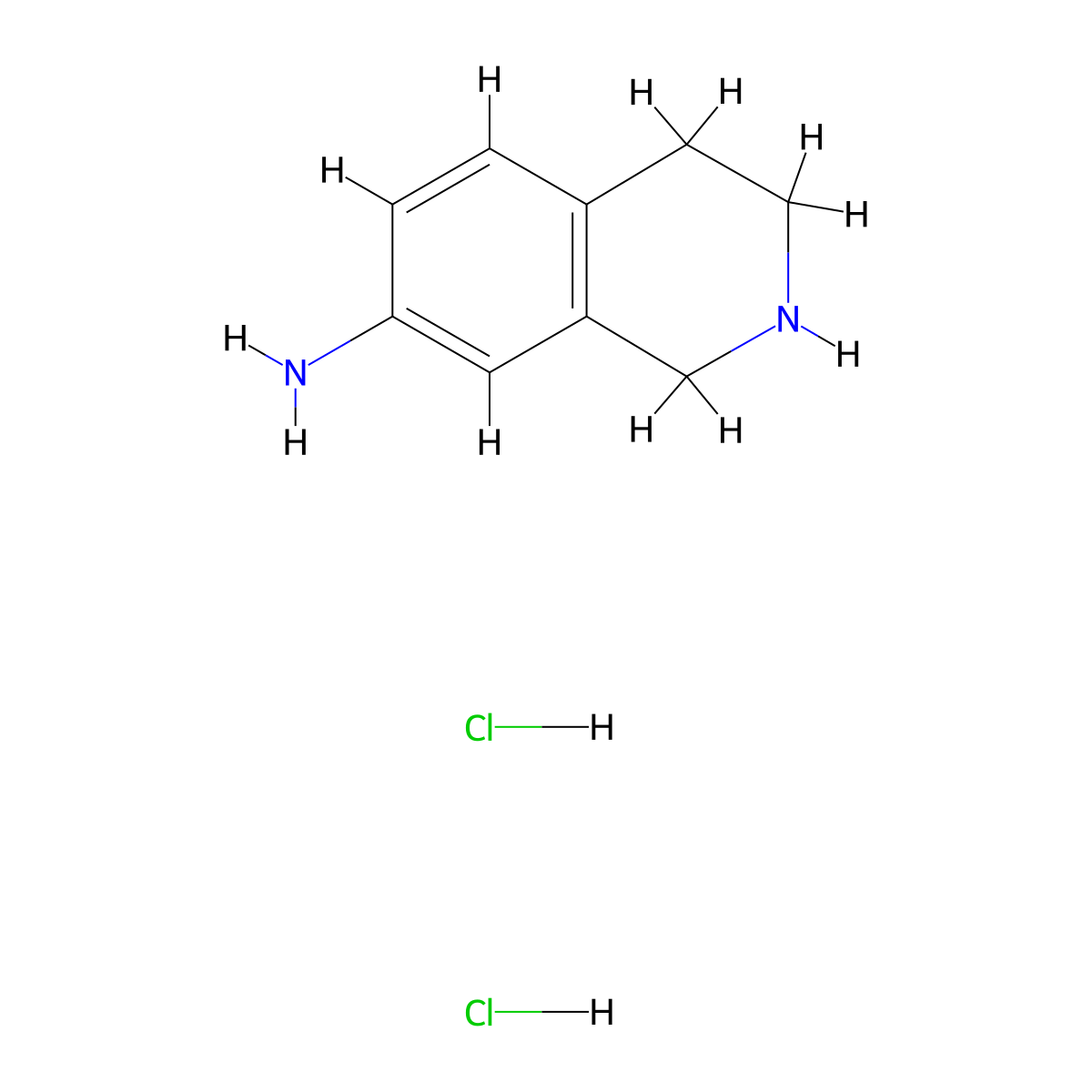 1,2,3,4-Tetrahydro-isoquinolin-7-ylamine dihydrochloride molecular structure, CAS 200137-80-0