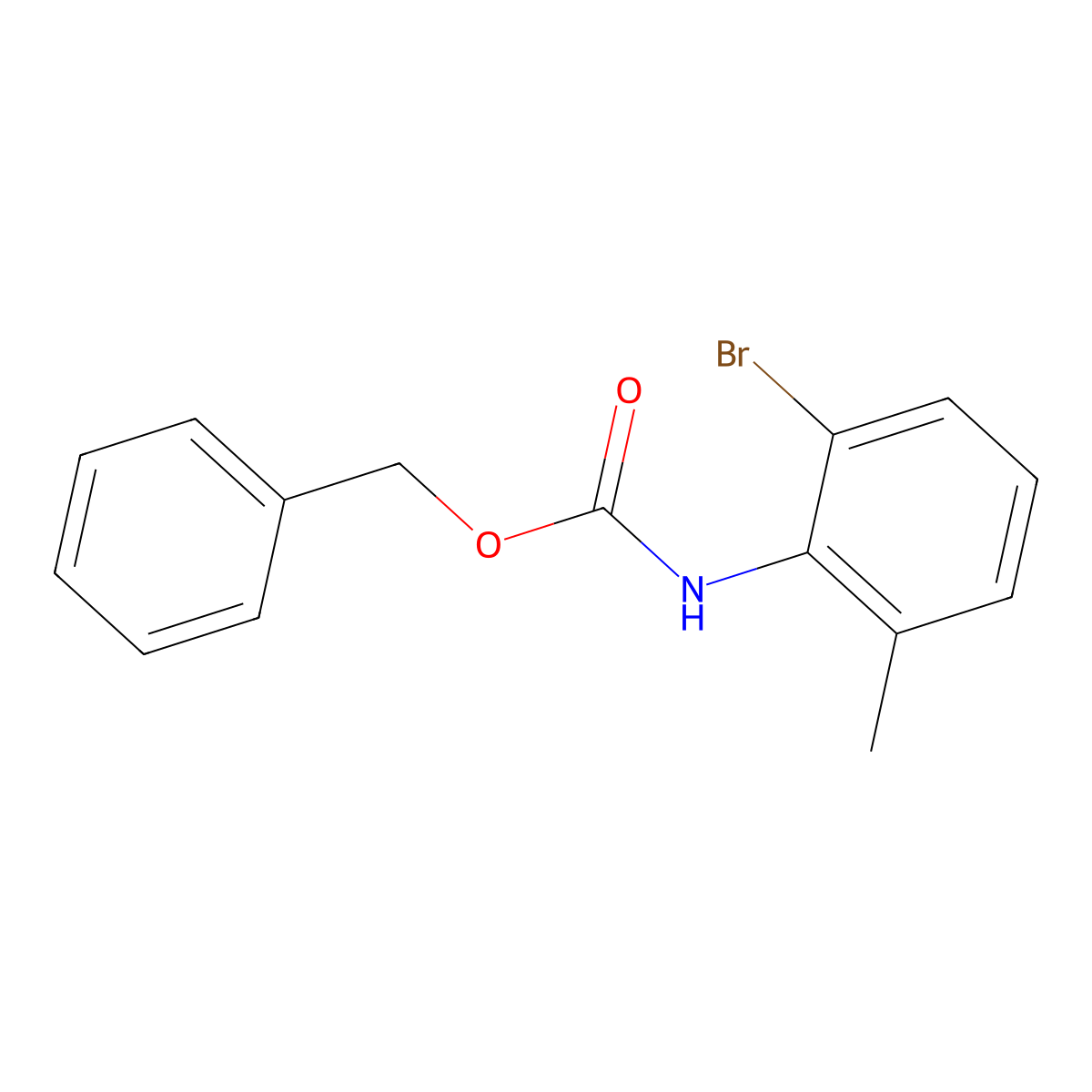 benzyl N-(2-bromo-6-methylphenyl)carbamate molecular structure, CAS 2001452-96-4