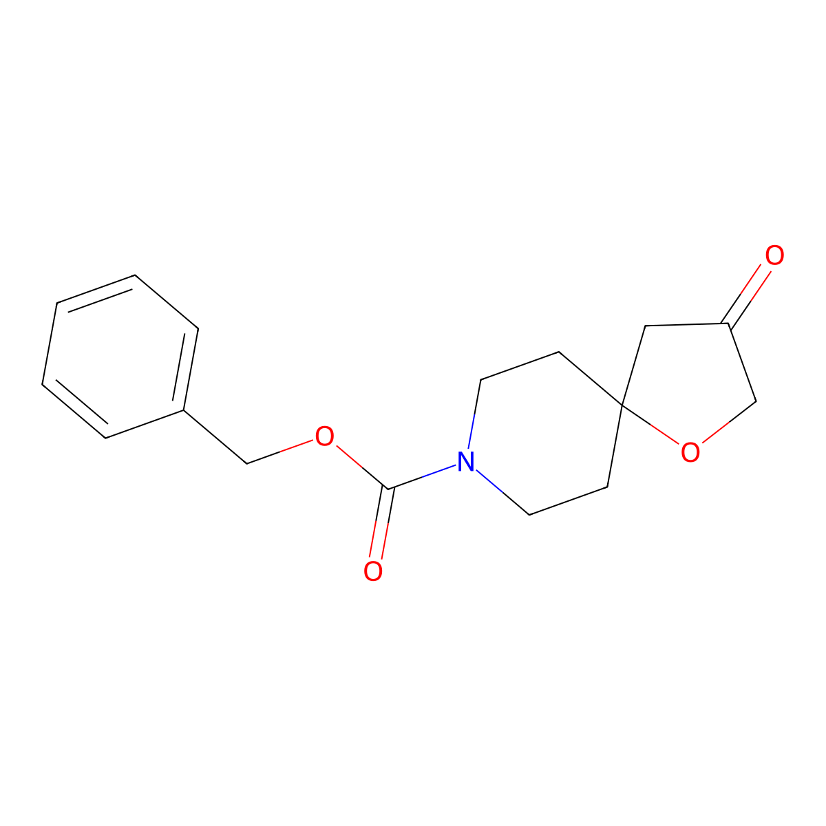 Benzyl 3-oxo-1-oxa-8-azaspiro[4.5]decane-8-carboxylate molecular structure, CAS 2001507-82-8
