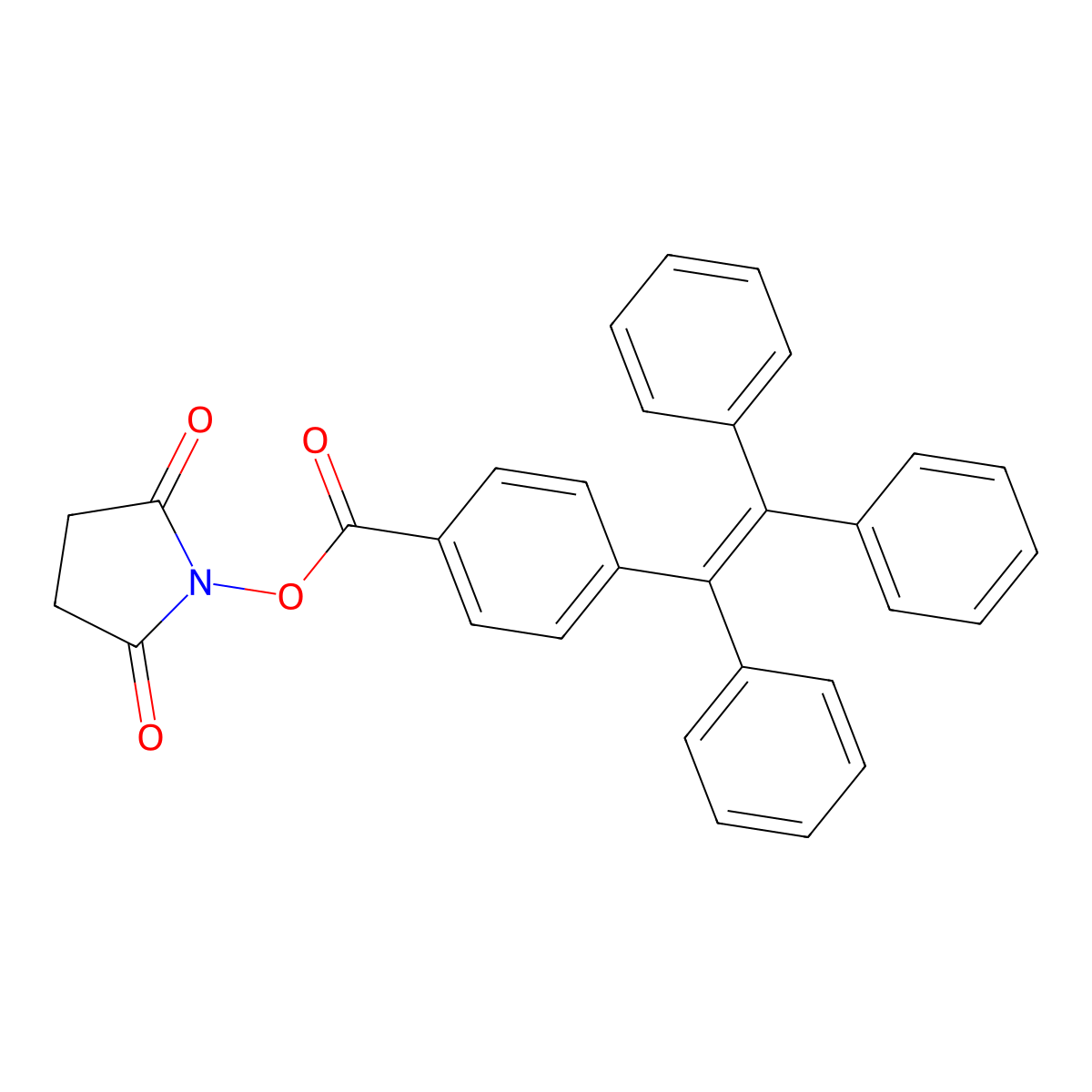 2,5-Dioxopyrrolidin-1-yl 4-(1,2,2-triphenylvinyl)benzoate molecular structure, CAS 2001537-57-9